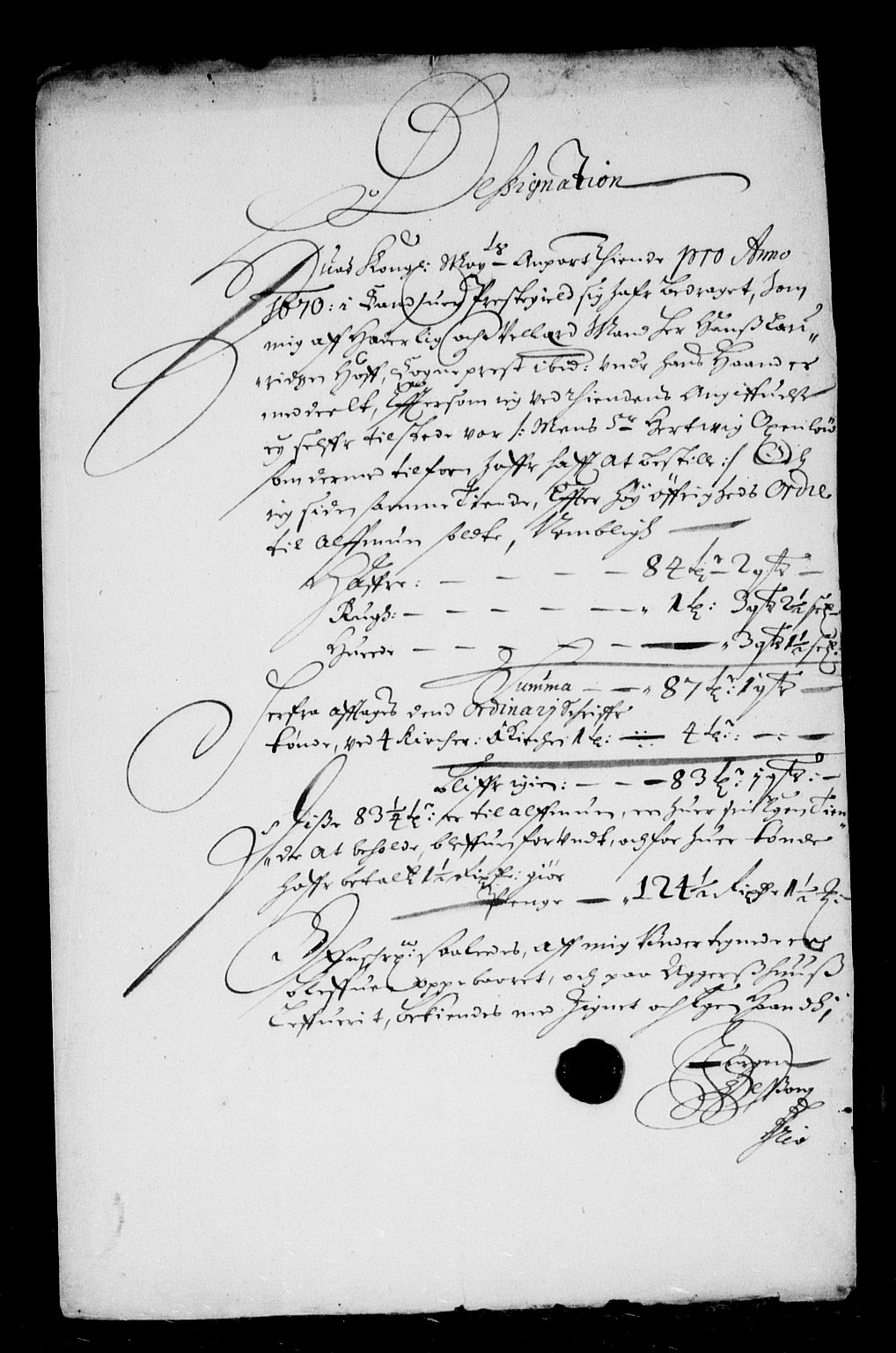 Rentekammeret inntil 1814, Reviderte regnskaper, Stiftamtstueregnskaper, Landkommissariatet på Akershus og Akershus stiftamt, AV/RA-EA-5869/R/Rb/L0074: Akershus stiftamt, 1670