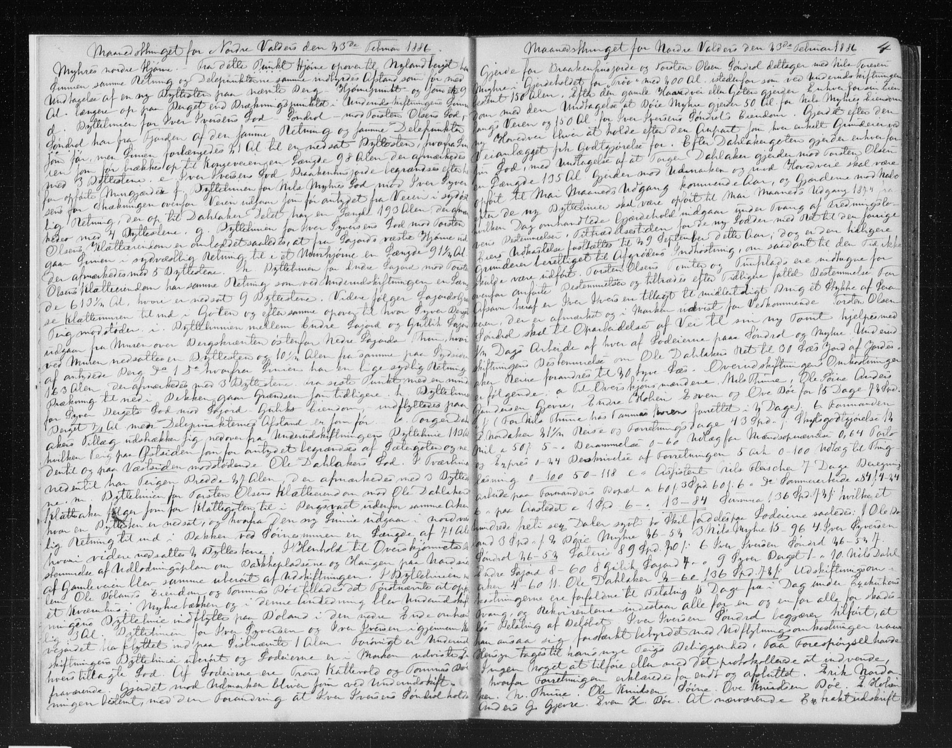 Valdres sorenskriveri, AV/SAH-TING-016/H/Hb/Hba/L0018: Mortgage book no. 18, 1886-1888, p. 4