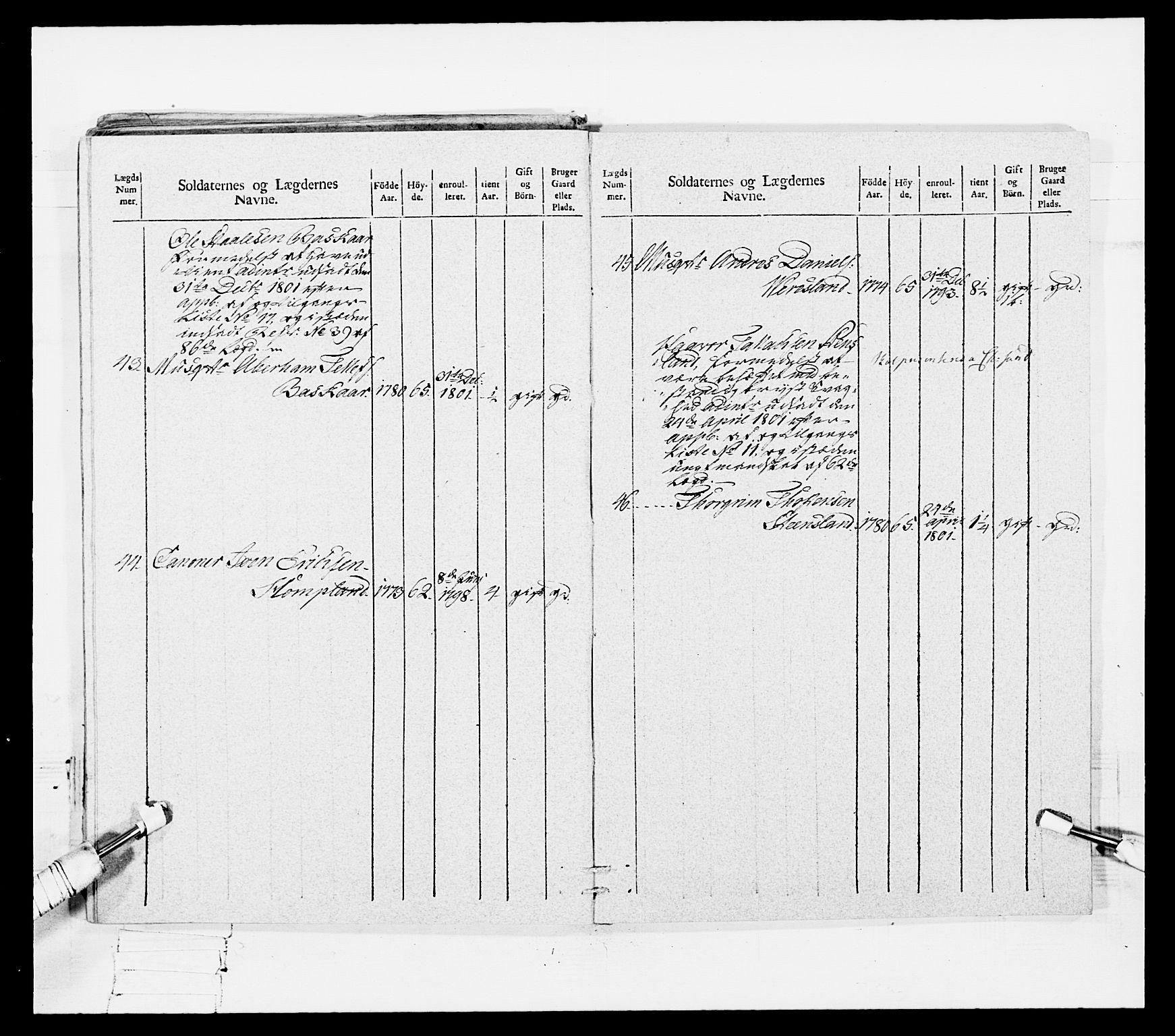 Generalitets- og kommissariatskollegiet, Det kongelige norske kommissariatskollegium, AV/RA-EA-5420/E/Eh/L0108: Vesterlenske nasjonale infanteriregiment, 1791-1802, p. 372