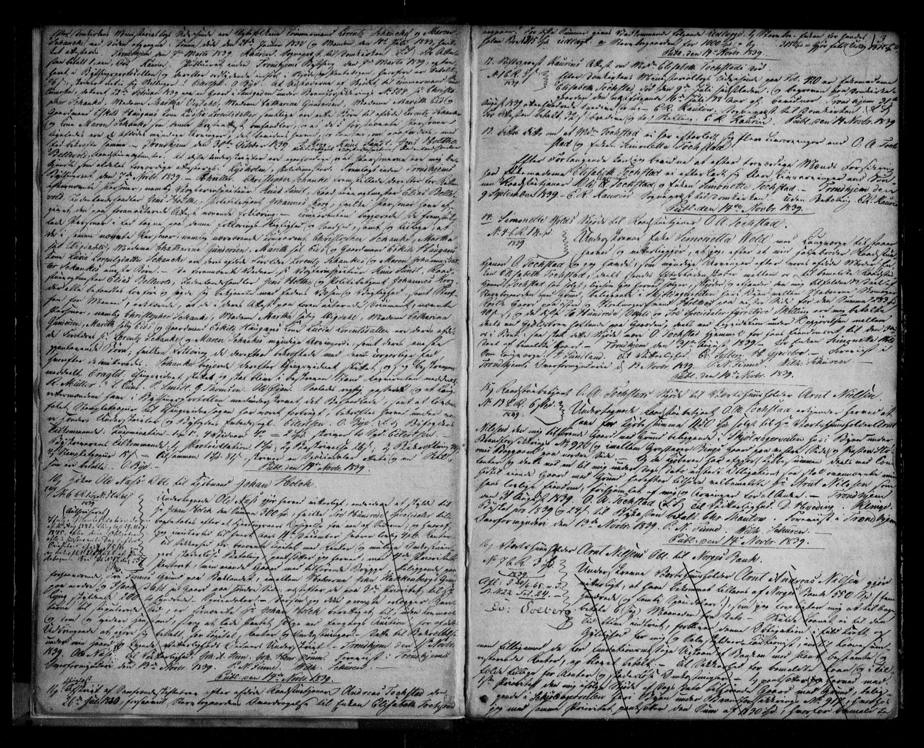 Trondheim byfogd, SAT/A-0003/1/2/2C/L0017: Mortgage book no. 16, 1839-1843, p. 3