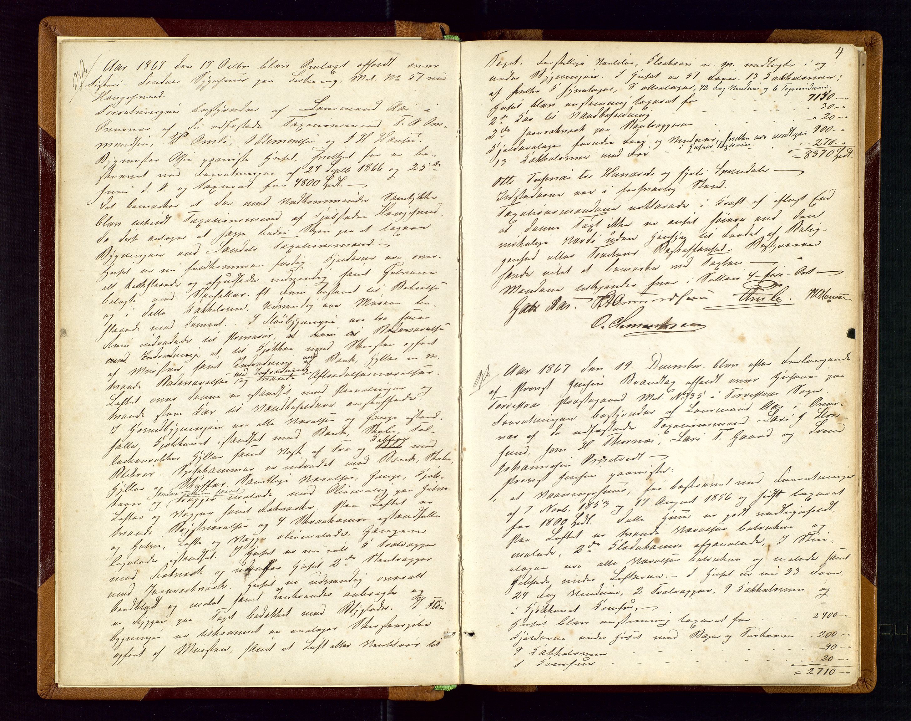 Torvestad lensmannskontor, AV/SAST-A-100307/1/Goa/L0001: "Brandtaxationsprotokol for Torvestad Thinglag", 1867-1883, p. 3b-4a