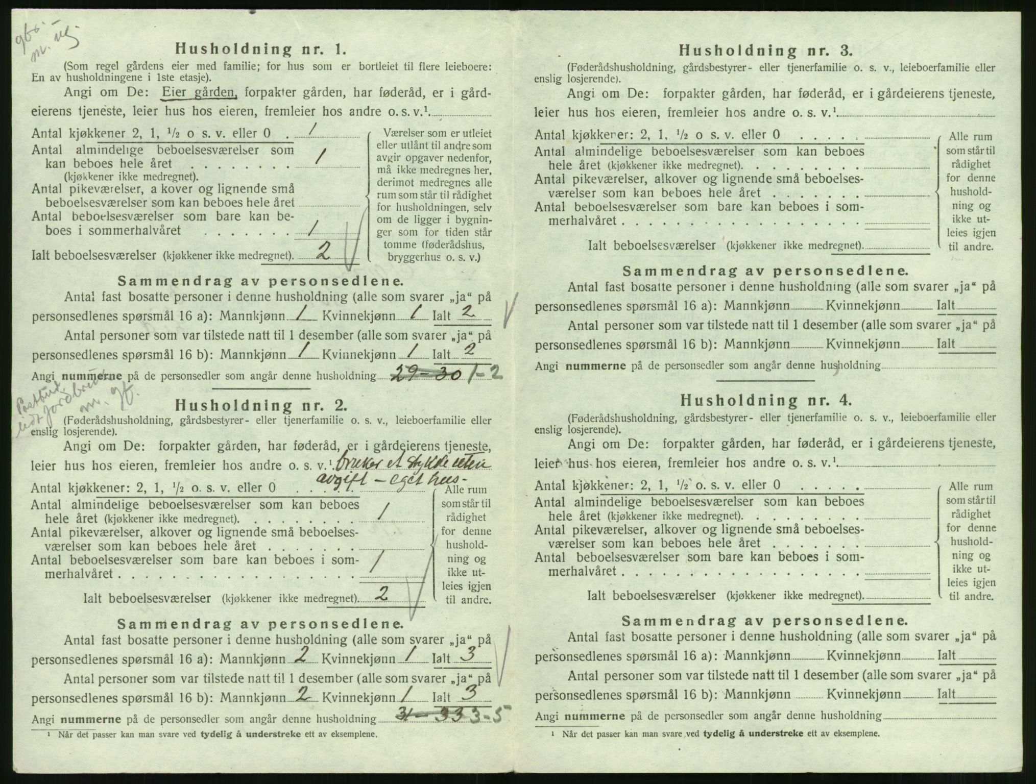 SAT, 1920 census for Syvde, 1920, p. 337