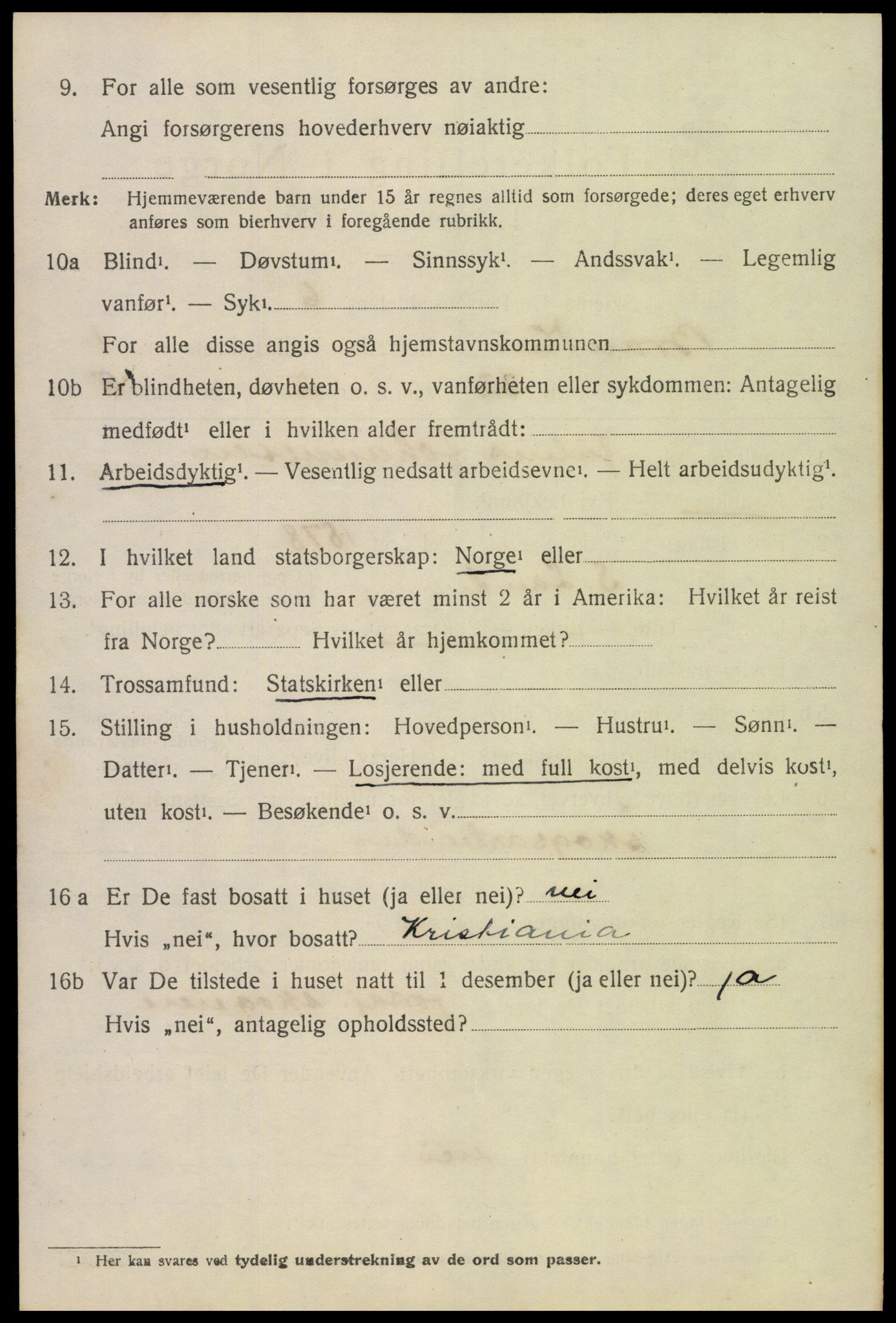 SAH, 1920 census for Brandbu, 1920, p. 3476