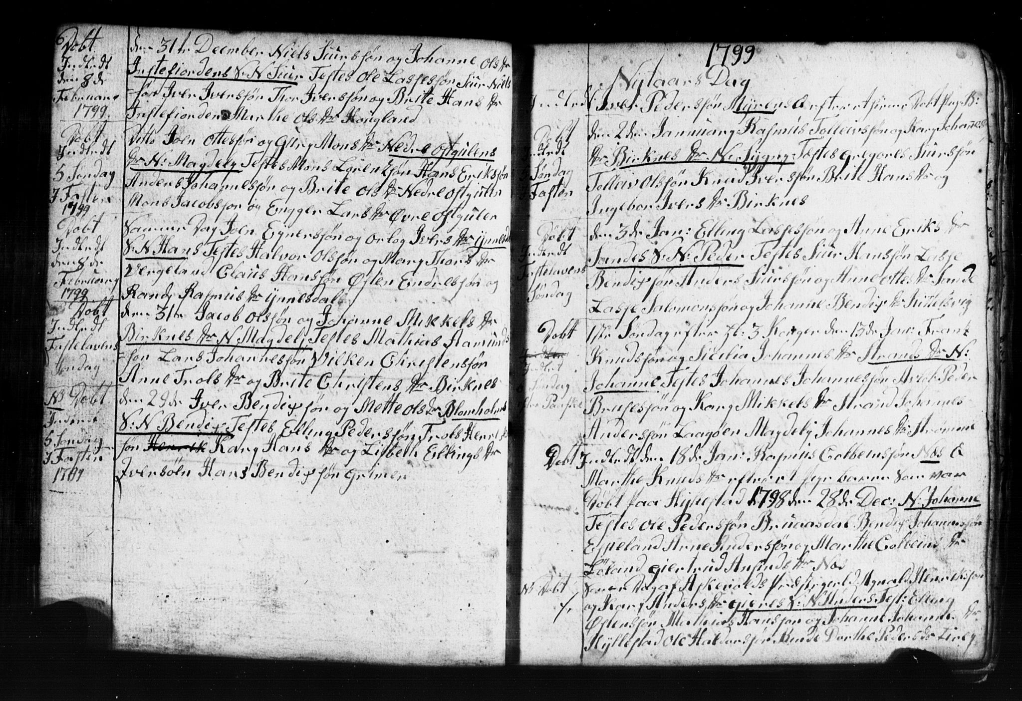 Gulen sokneprestembete, AV/SAB-A-80201/H/Hab: Parish register (copy) no. A 2, 1791-1814