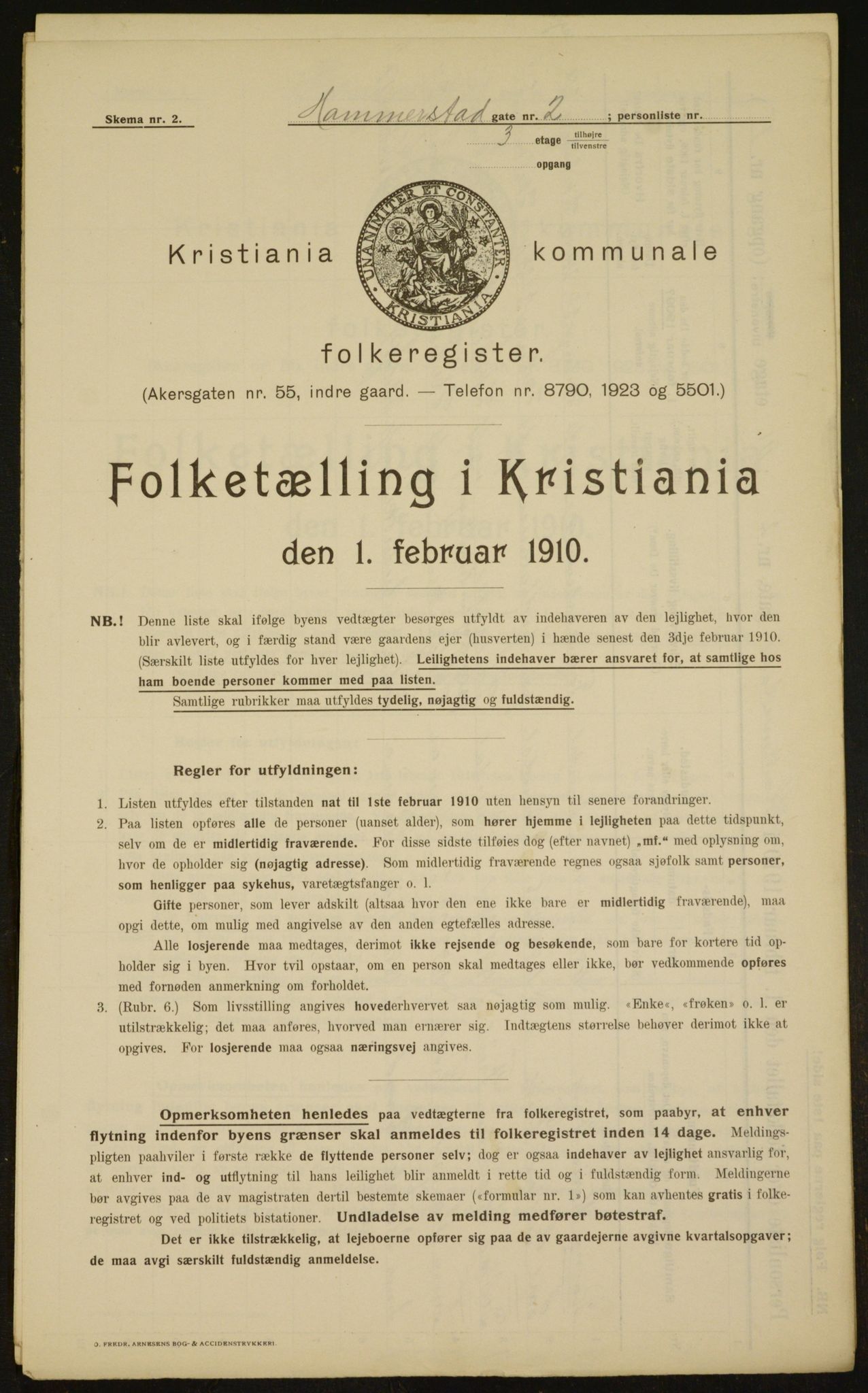 OBA, Municipal Census 1910 for Kristiania, 1910, p. 32388