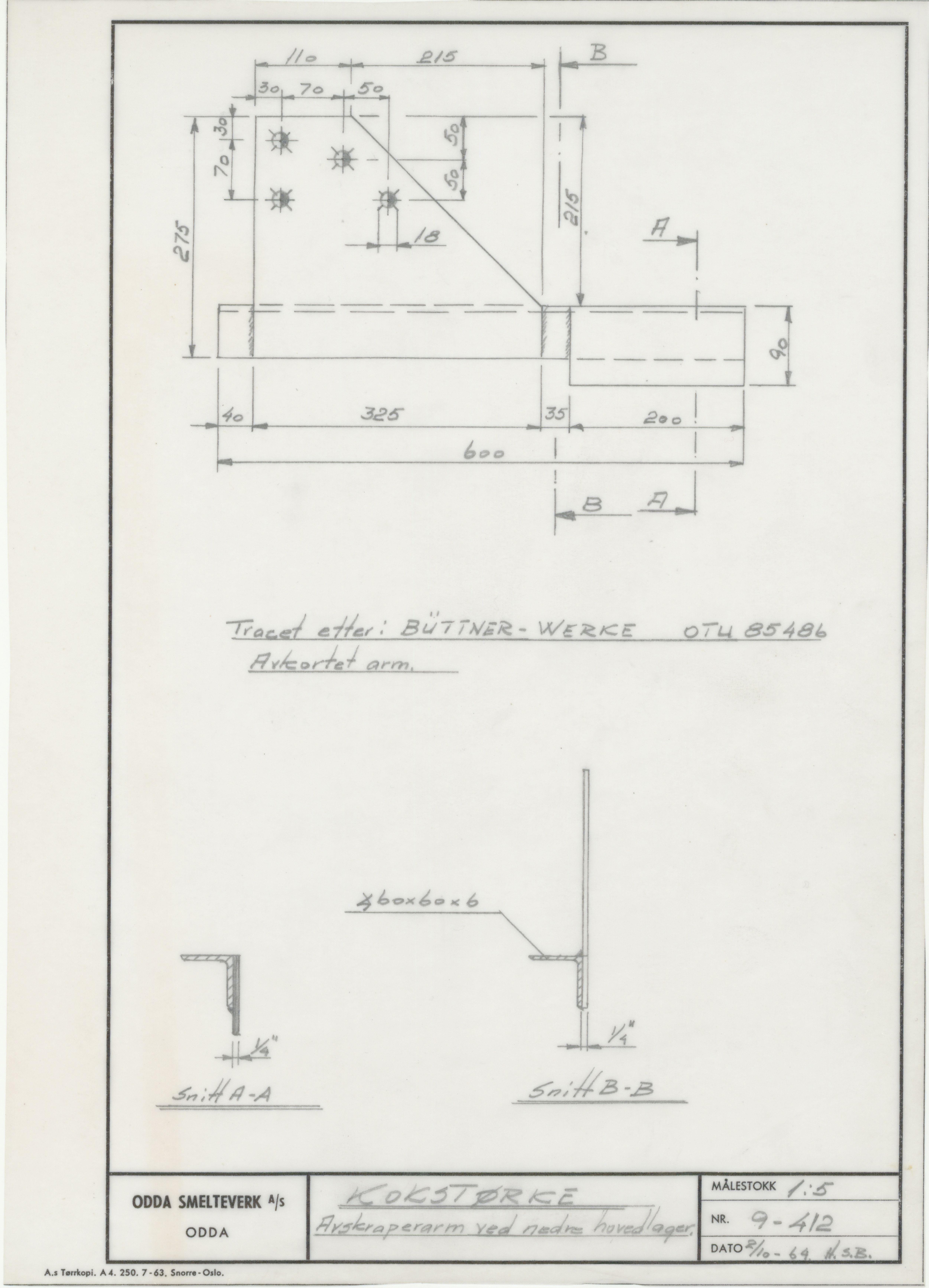 Odda smelteverk AS, KRAM/A-0157.1/T/Td/L0009: Gruppe 9. Blandingsrom og kokstørker, 1920-1970, p. 595