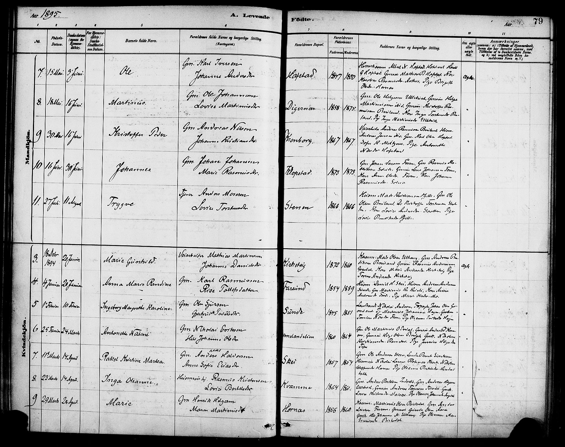 Førde sokneprestembete, AV/SAB-A-79901/H/Haa/Haab/L0001: Parish register (official) no. B 1, 1880-1898, p. 79