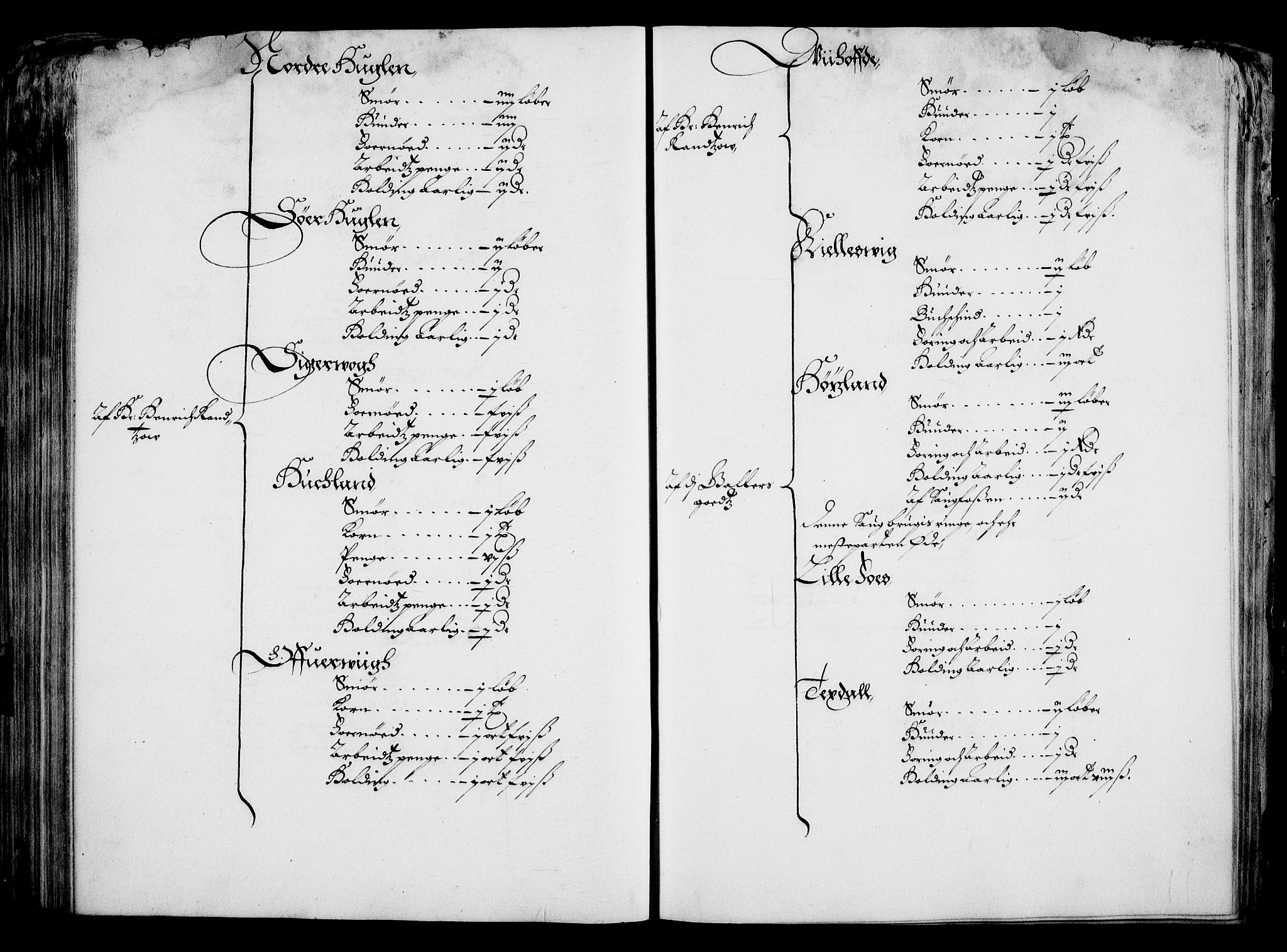 Rentekammeret inntil 1814, Realistisk ordnet avdeling, RA/EA-4070/On/L0001/0001: Statens gods / [Jj 1]: Jordebok over Hannibal Sehesteds gods, 1651, p. 195