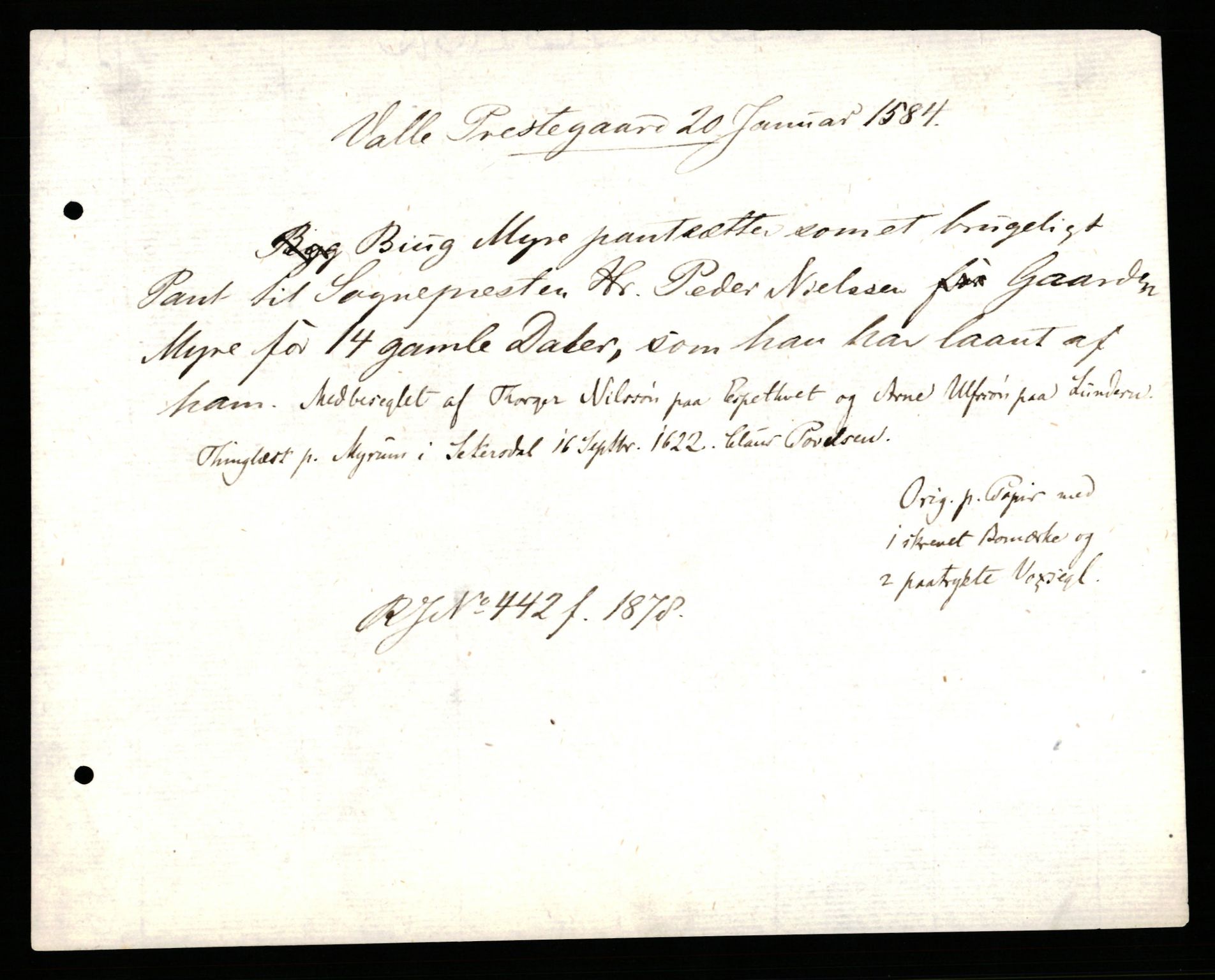 Riksarkivets diplomsamling, AV/RA-EA-5965/F35/F35b/L0003: Riksarkivets diplomer, seddelregister, 1583-1592, p. 5