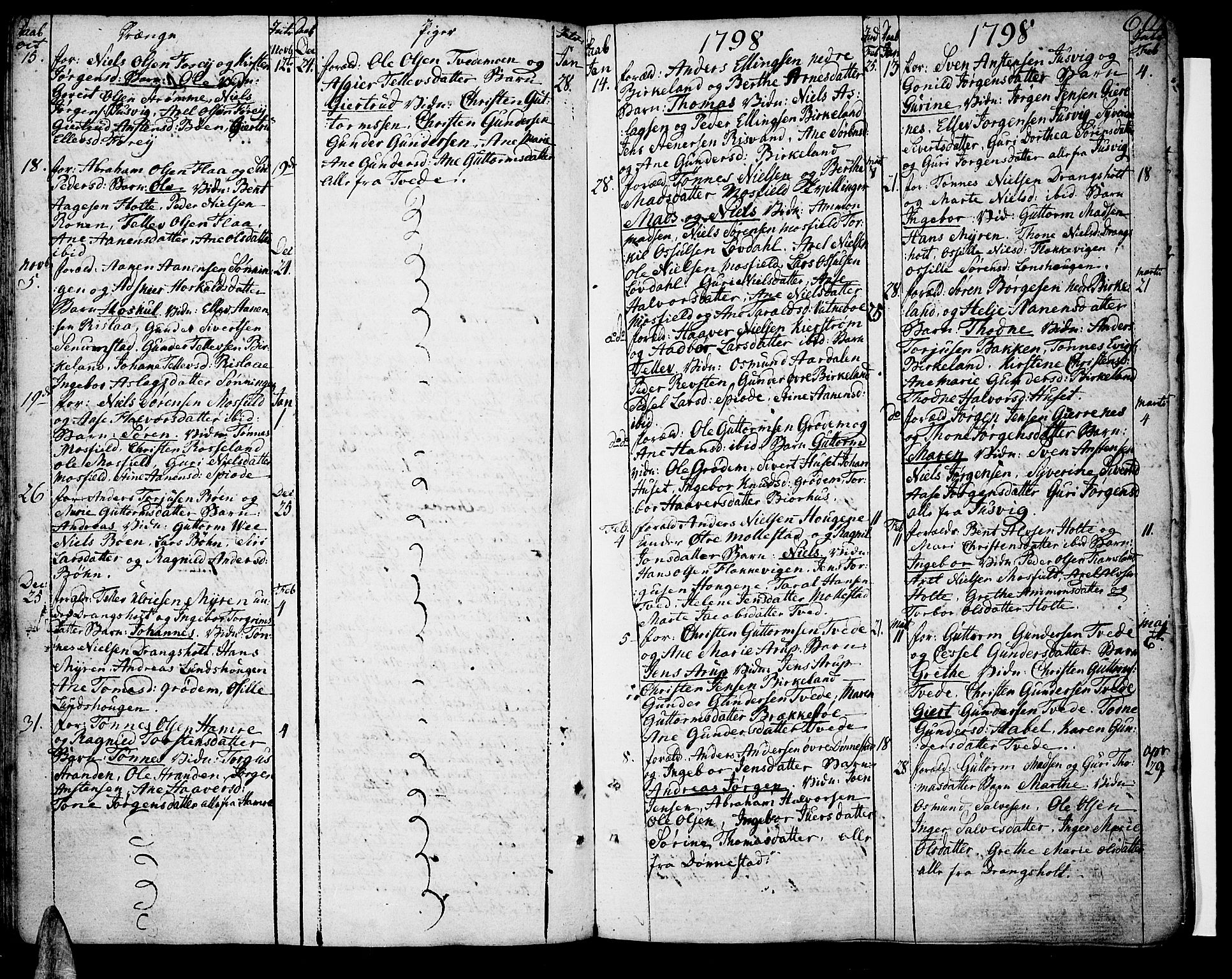 Tveit sokneprestkontor, SAK/1111-0043/F/Fa/L0001: Parish register (official) no. A 1, 1794-1819, p. 60
