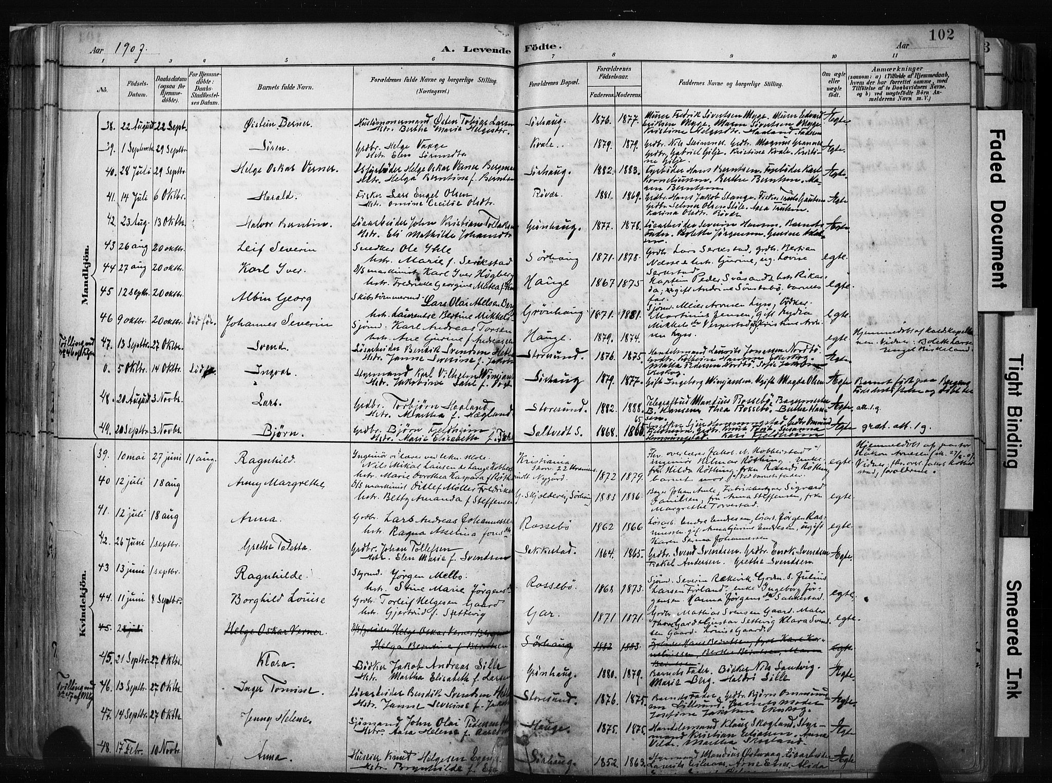 Haugesund sokneprestkontor, AV/SAST-A -101863/H/Ha/Haa/L0004: Parish register (official) no. A 4, 1886-1908, p. 102