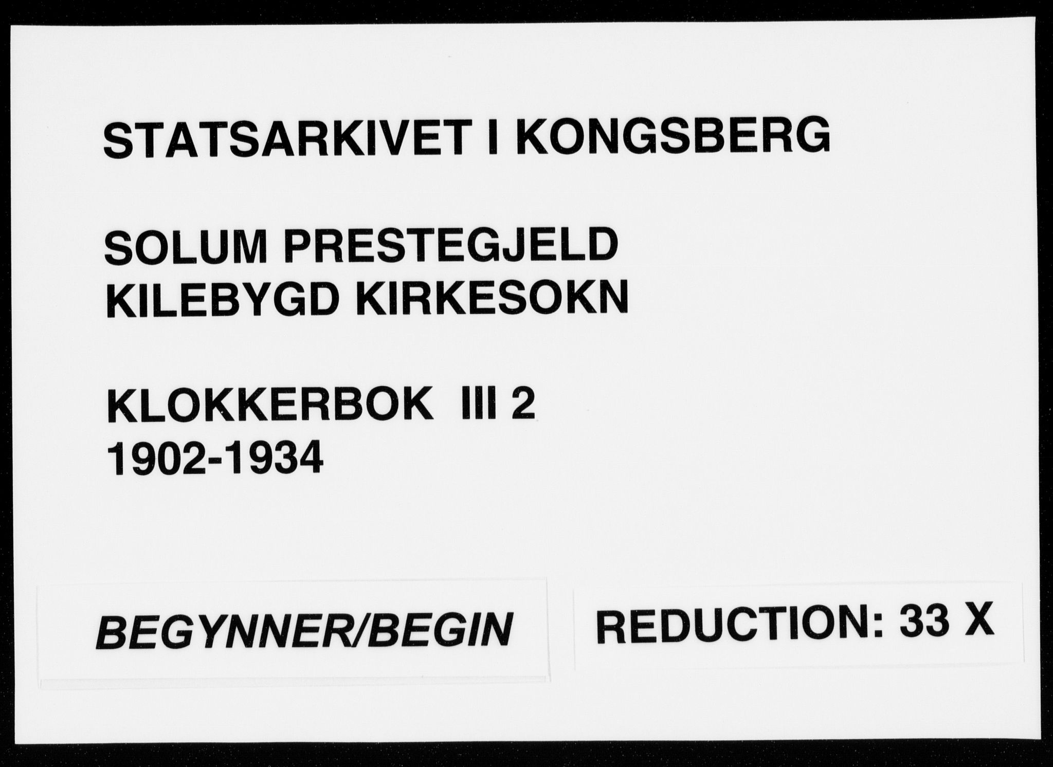 Solum kirkebøker, AV/SAKO-A-306/G/Gc/L0002: Parish register (copy) no. III 2, 1902-1934