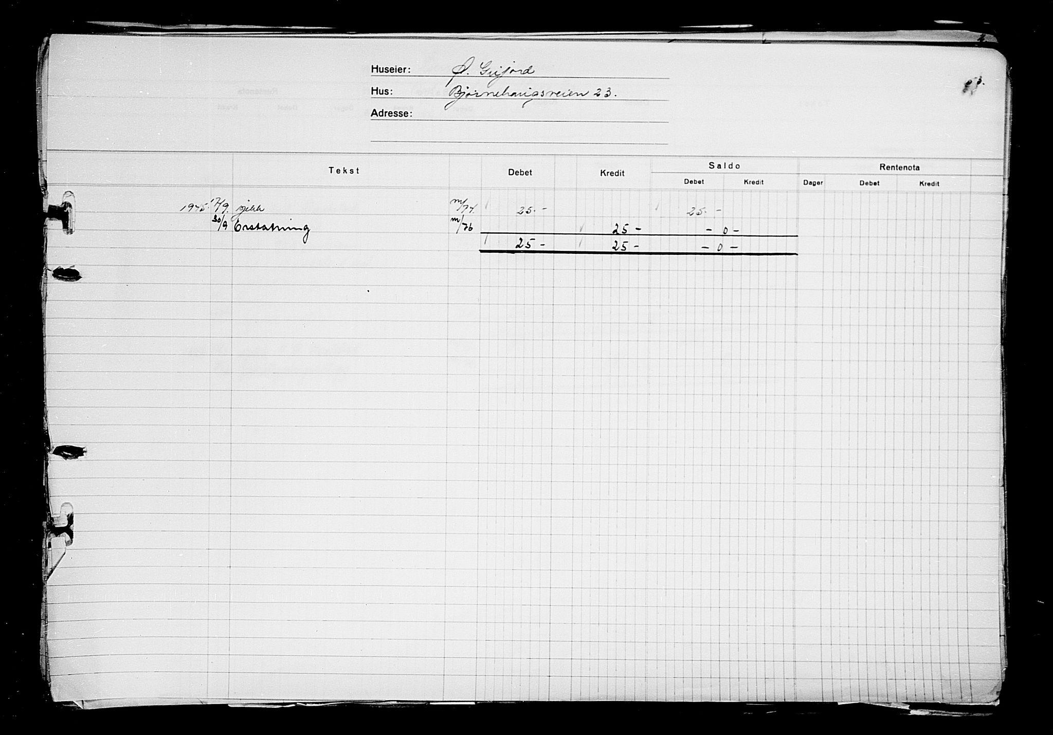 Krigsskadetrygdene for bygninger og løsøre, AV/RA-S-1548/V/L0014: --, 1940-1945, p. 290