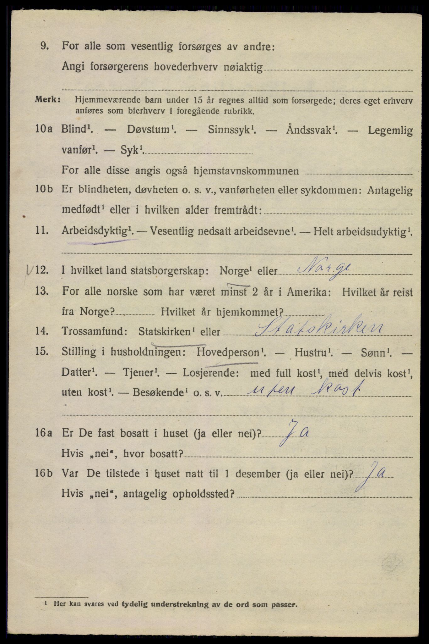 SAO, 1920 census for Kristiania, 1920, p. 560166