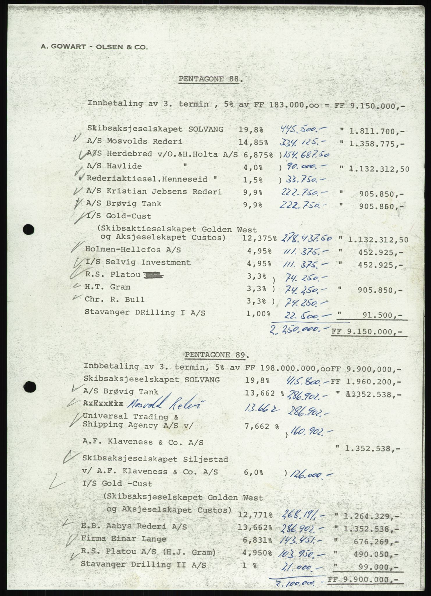 Pa 1503 - Stavanger Drilling AS, AV/SAST-A-101906/D/L0006: Korrespondanse og saksdokumenter, 1974-1984, p. 562