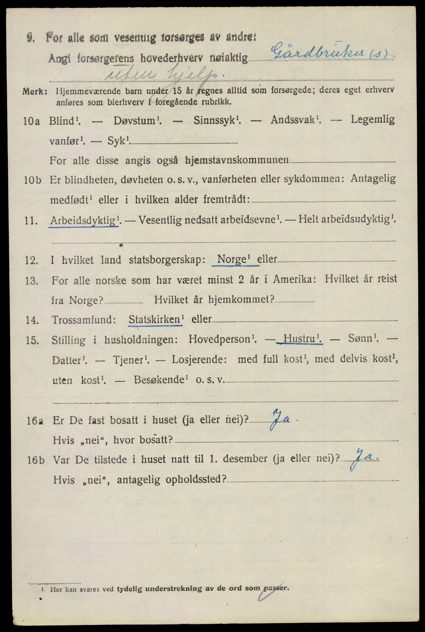 SAO, 1920 census for Tune, 1920, p. 5507