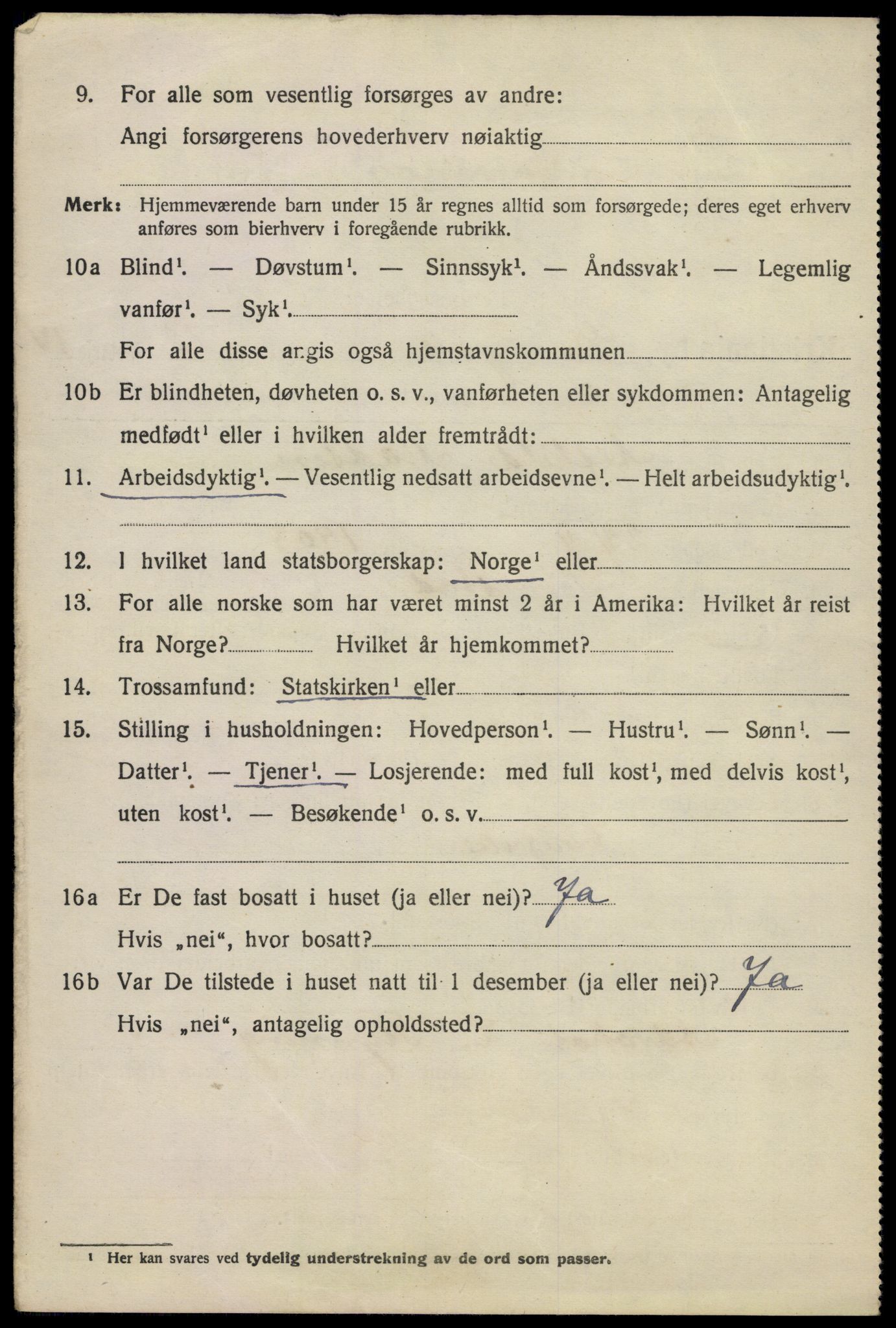 SAO, 1920 census for Kristiania, 1920, p. 259052