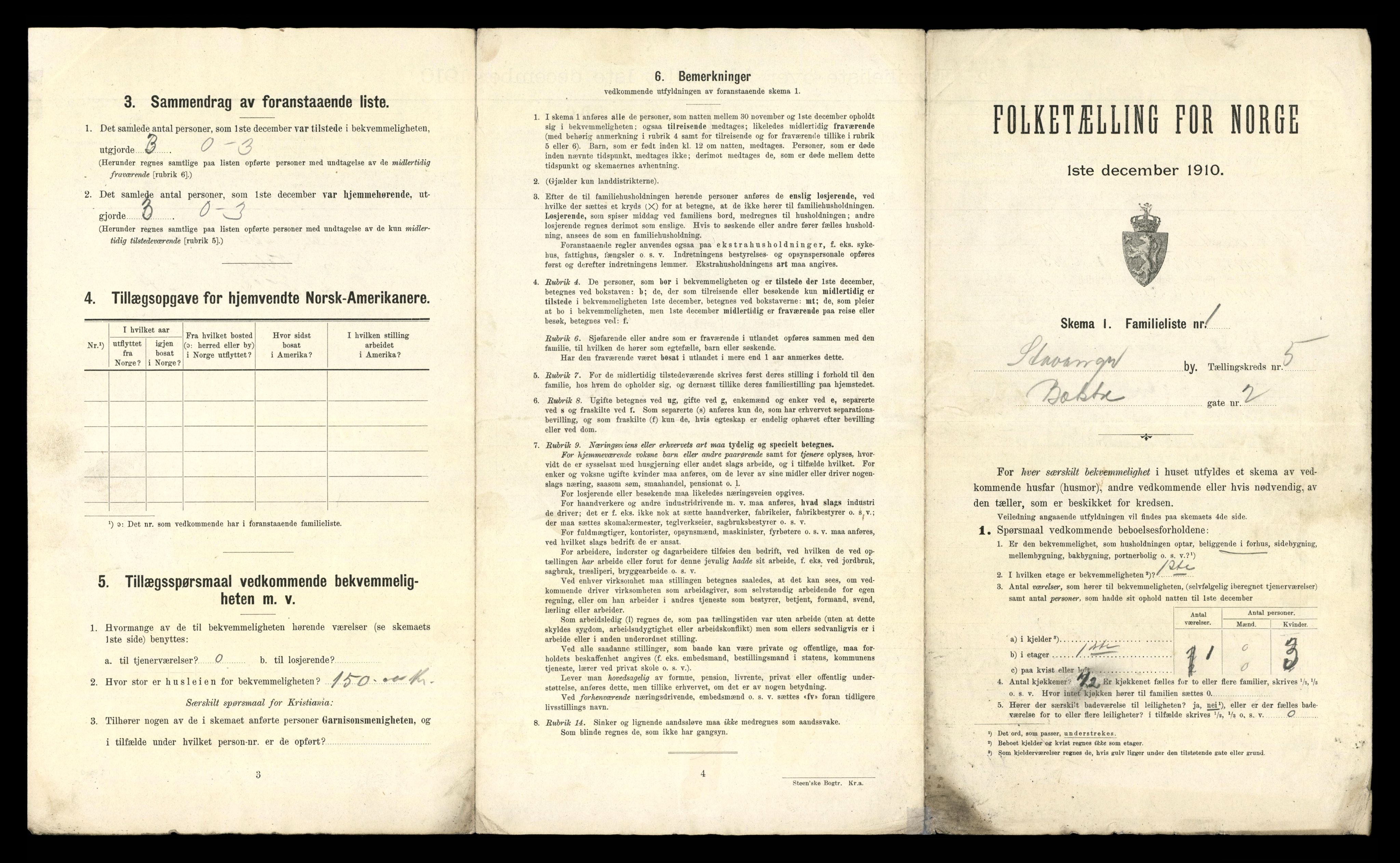 RA, 1910 census for Stavanger, 1910, p. 2026