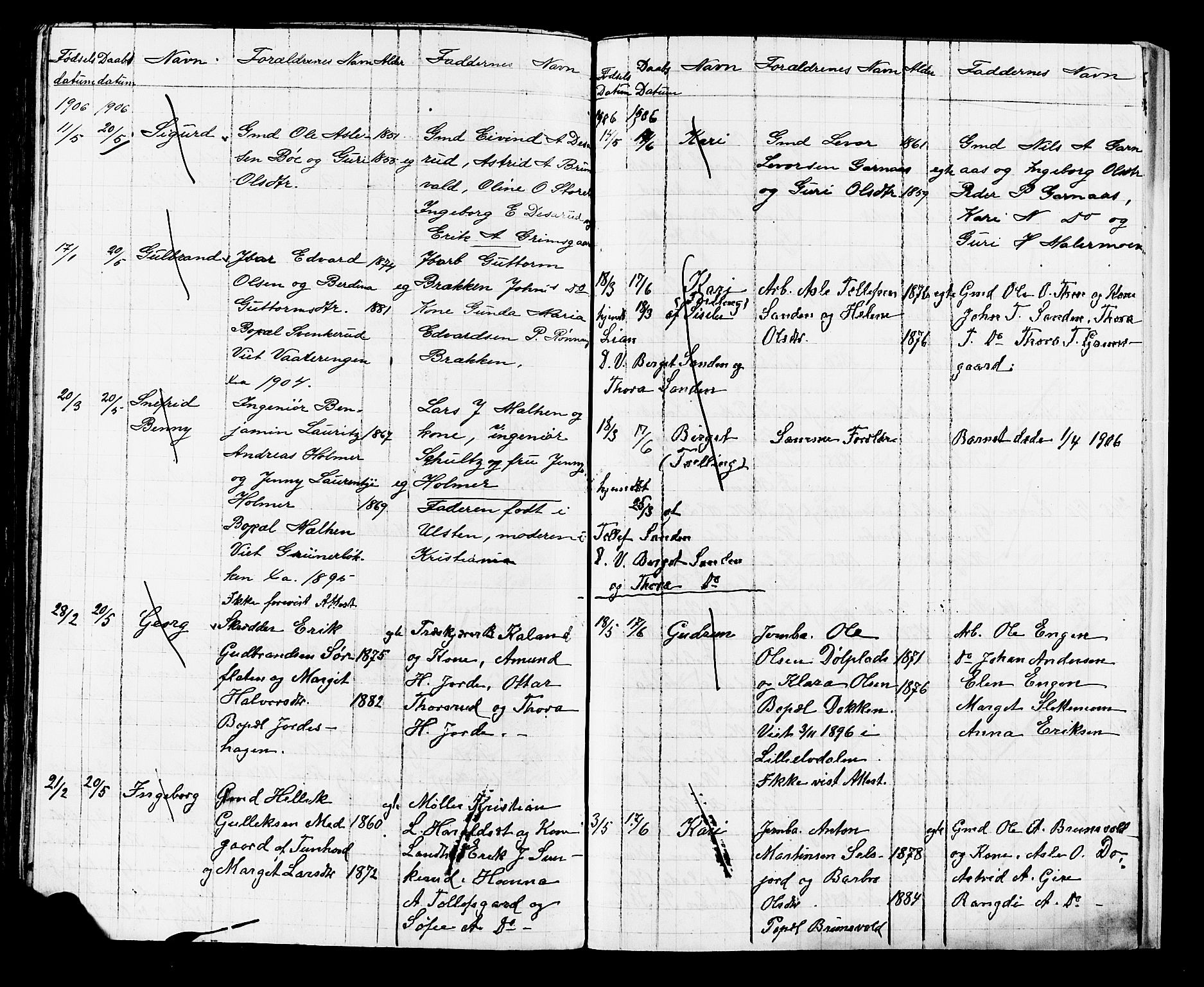 Nes kirkebøker, AV/SAKO-A-236/G/Ga/L0003: Parish register (copy) no. I 3, 1889-1909