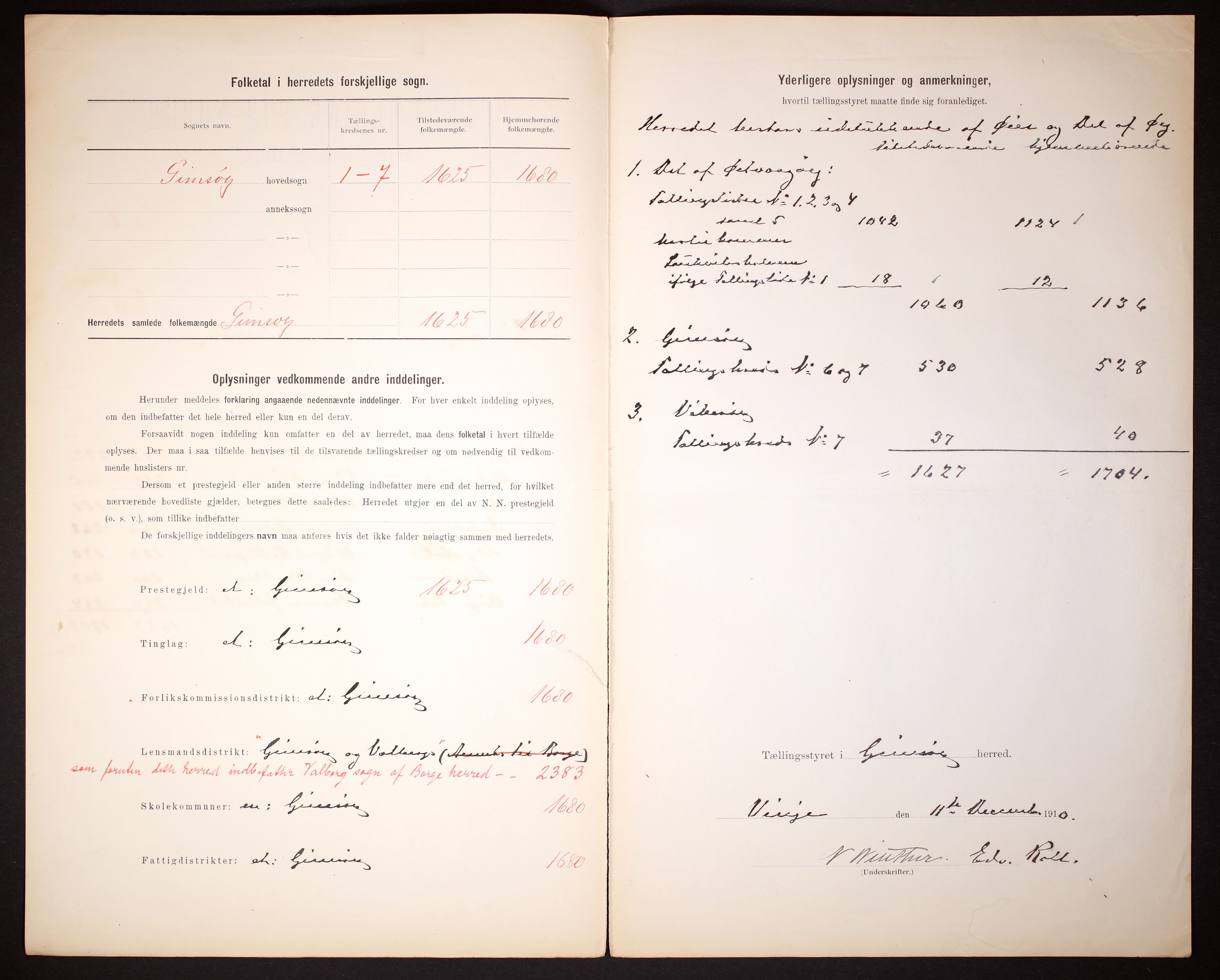 RA, 1910 census for Gimsøy, 1910, p. 3