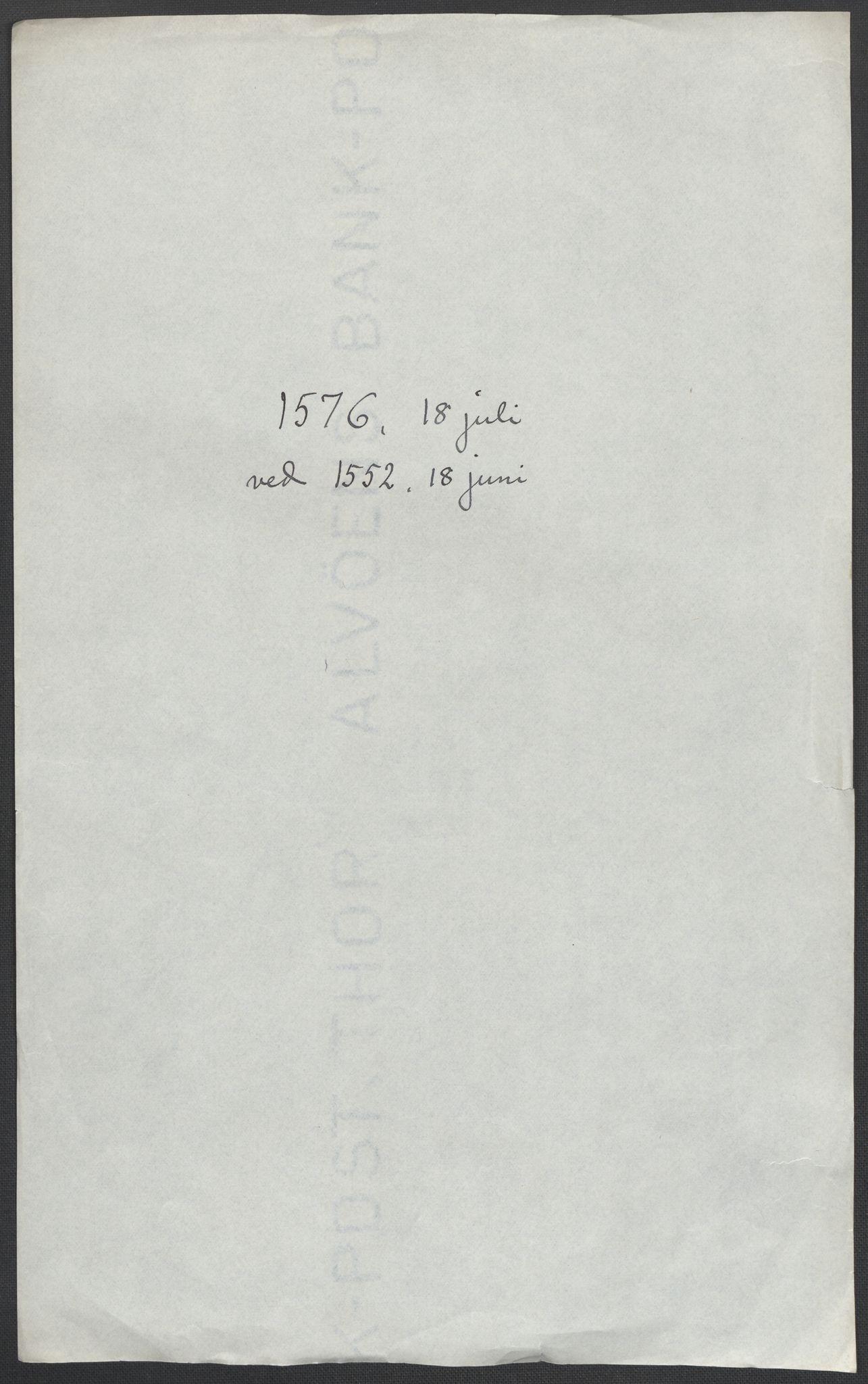 Riksarkivets diplomsamling, AV/RA-EA-5965/F02/L0079: Dokumenter, 1576-1577, p. 25