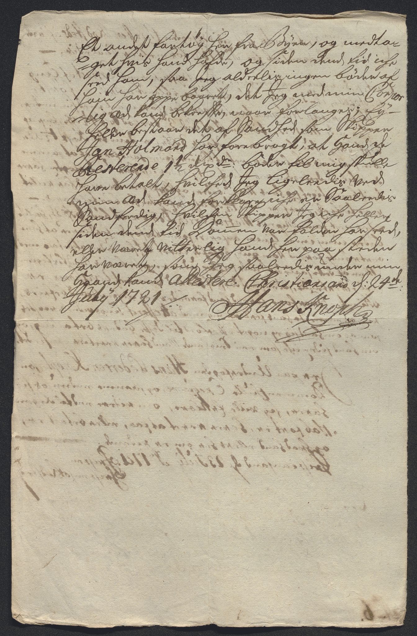 Rentekammeret inntil 1814, Reviderte regnskaper, Byregnskaper, AV/RA-EA-4066/R/Rm/L0286: [M19] Sikt og sakefall, 1719-1727, p. 126