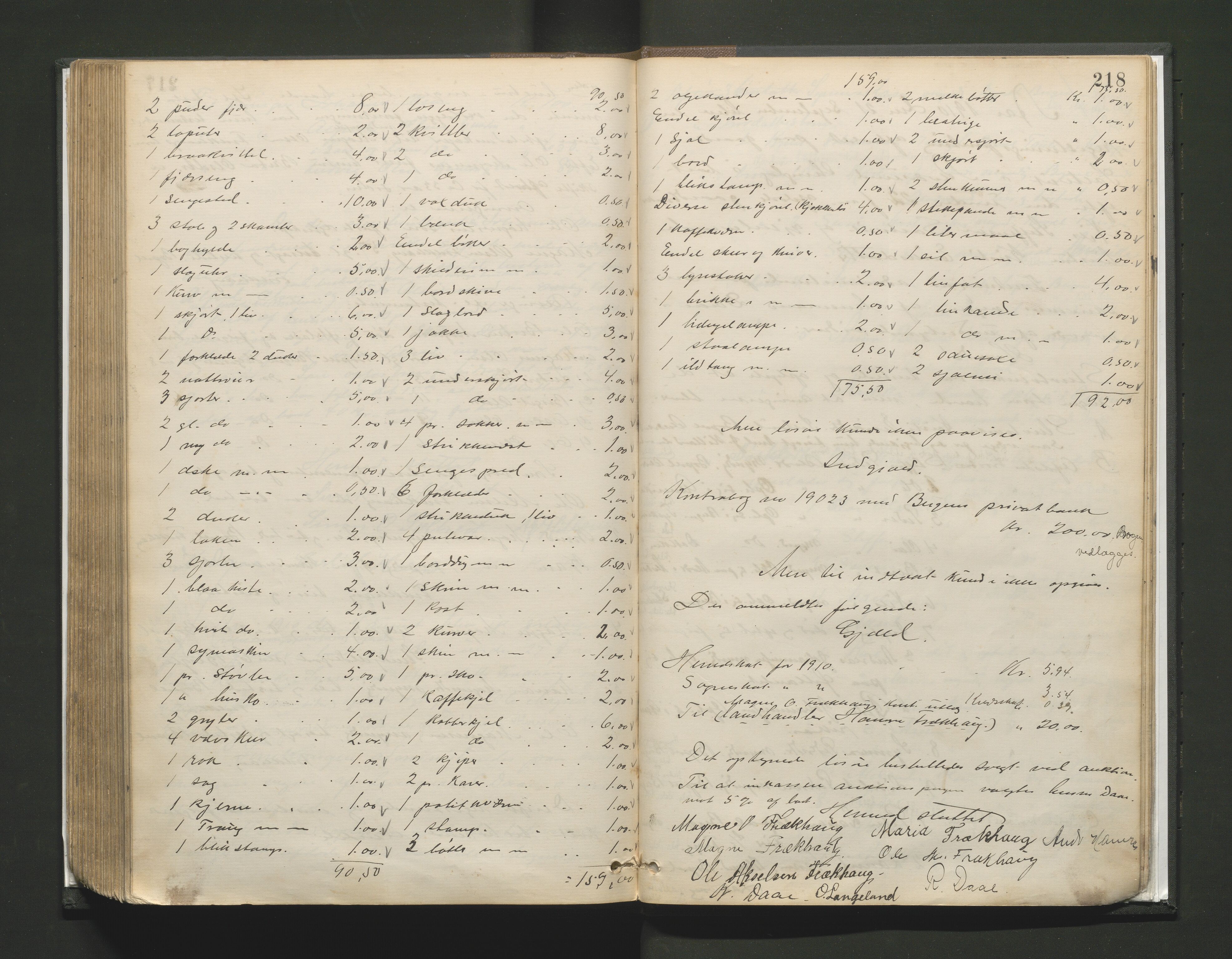 Lensmannen i Alversund, AV/SAB-A-30701/0006/L0001: Registreringsprotokoll, 1887-1913, p. 217b-218a