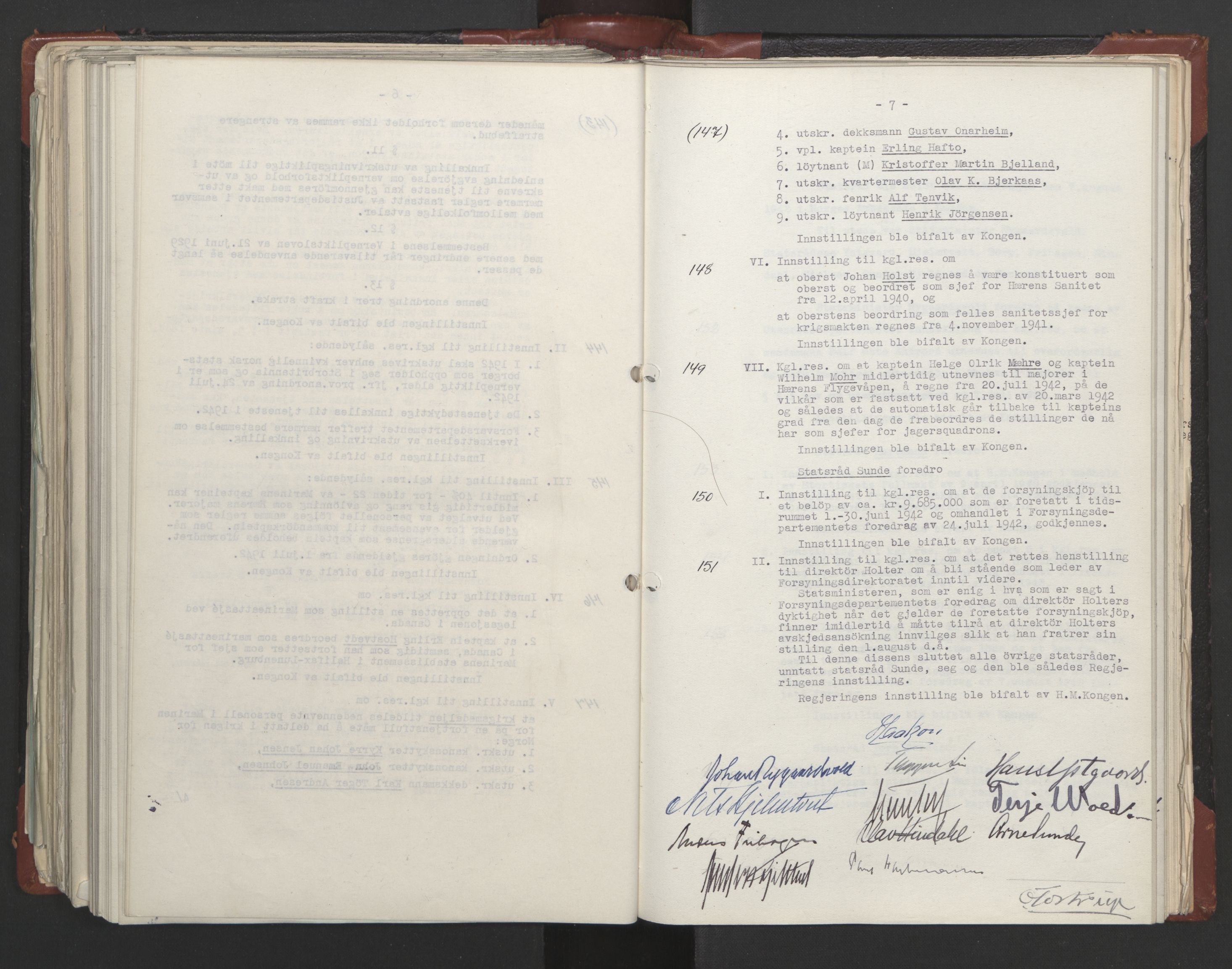 Statsrådssekretariatet, RA/S-1001/A/Ac/L0122: Kgl. res. (9/4) 17/4 1940 -18/12 1942, 1940-1942, p. 319