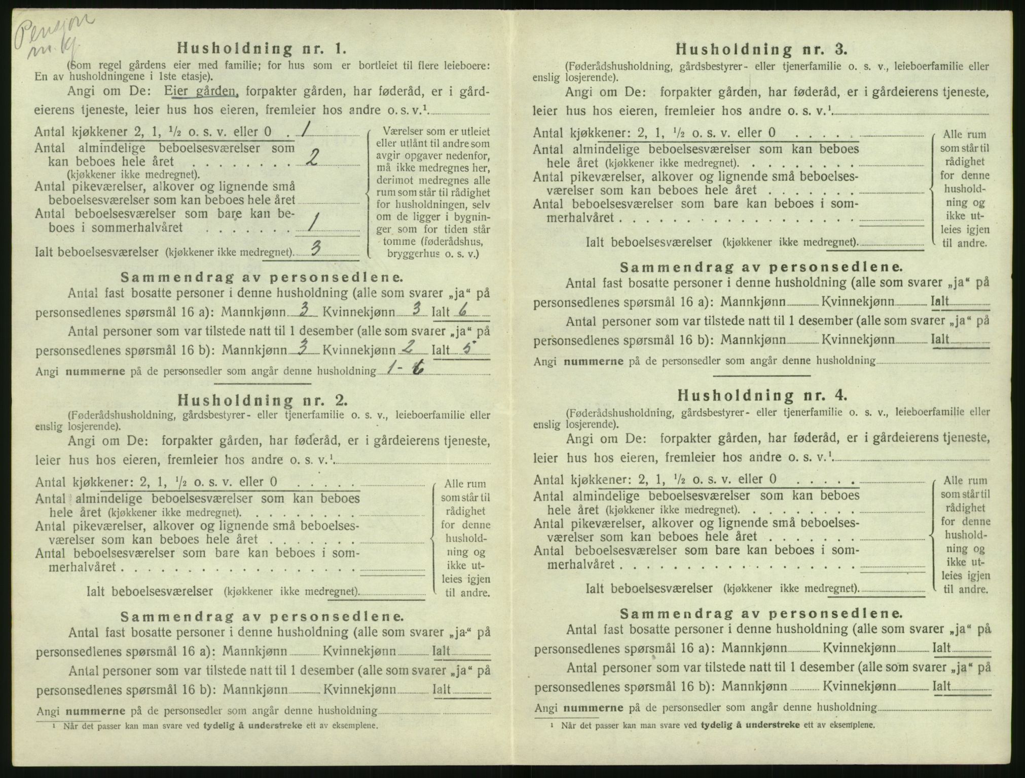 SAT, 1920 census for Volda, 1920, p. 683