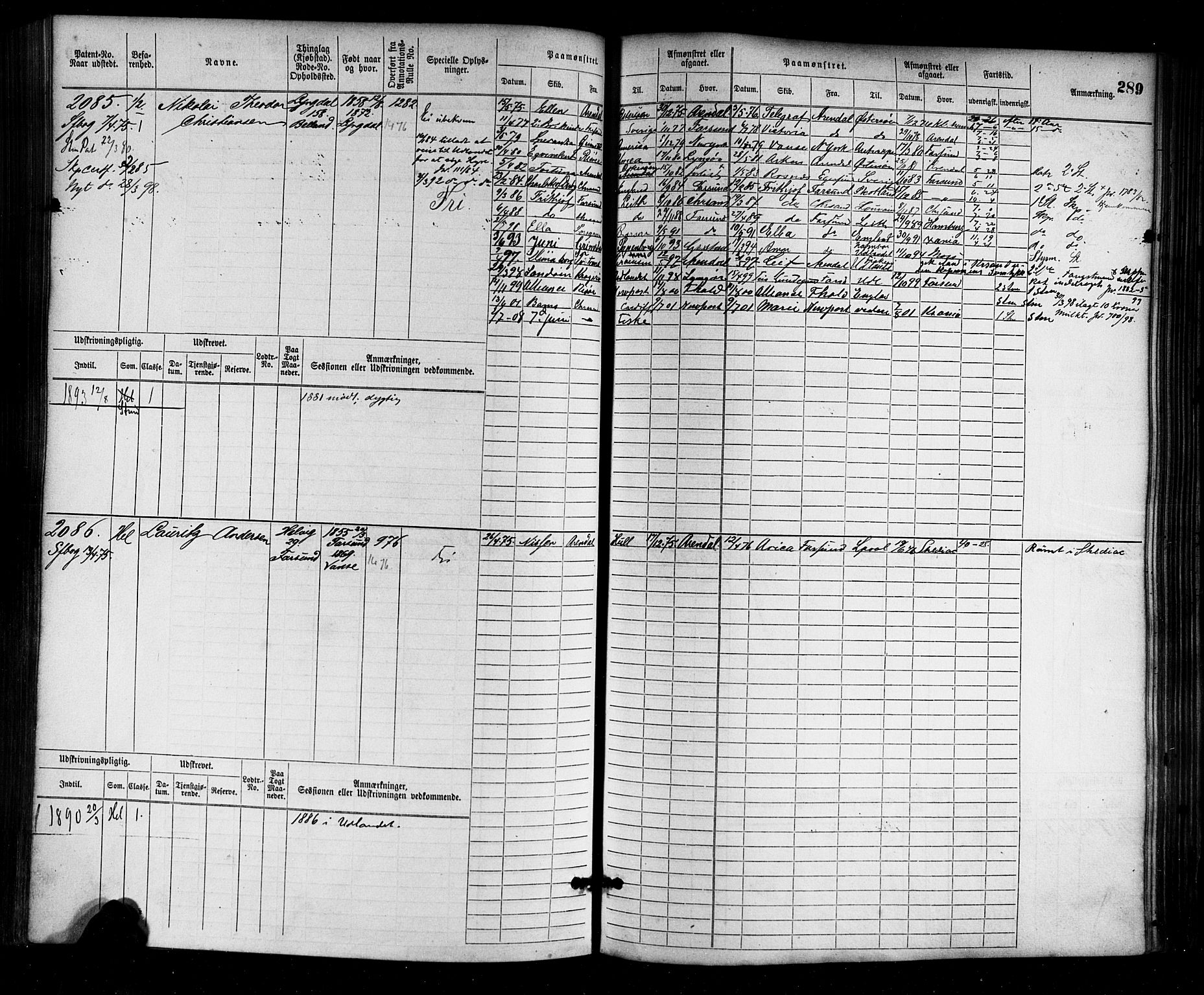 Farsund mønstringskrets, AV/SAK-2031-0017/F/Fb/L0003: Hovedrulle nr 1509-2274, M-6, 1868-1915, p. 295