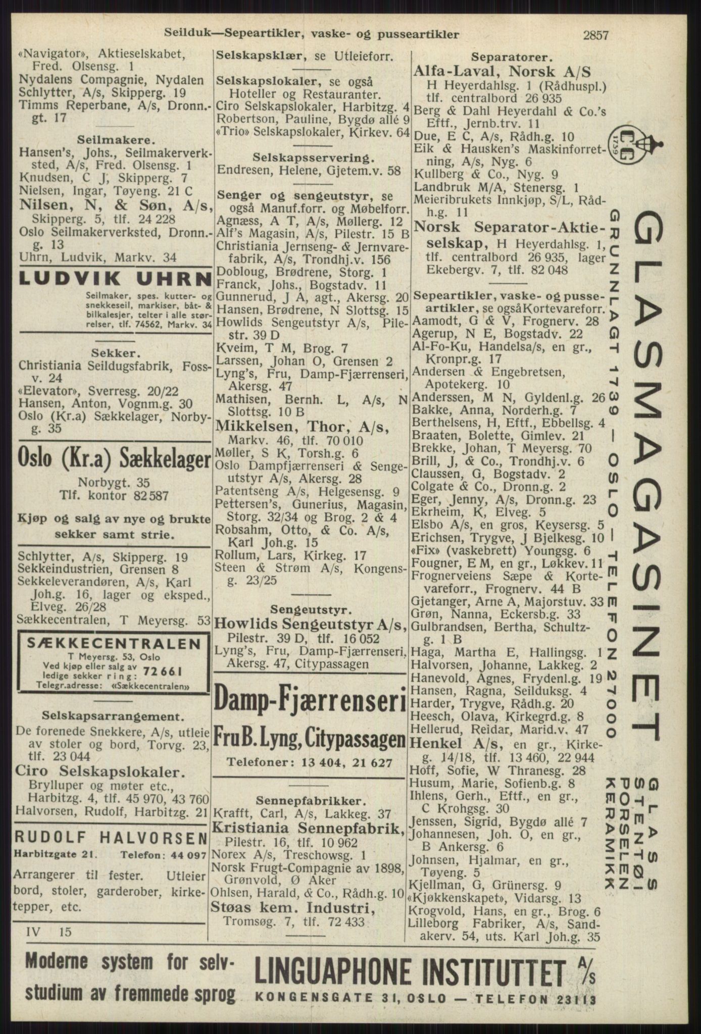 Kristiania/Oslo adressebok, PUBL/-, 1939, p. 2857