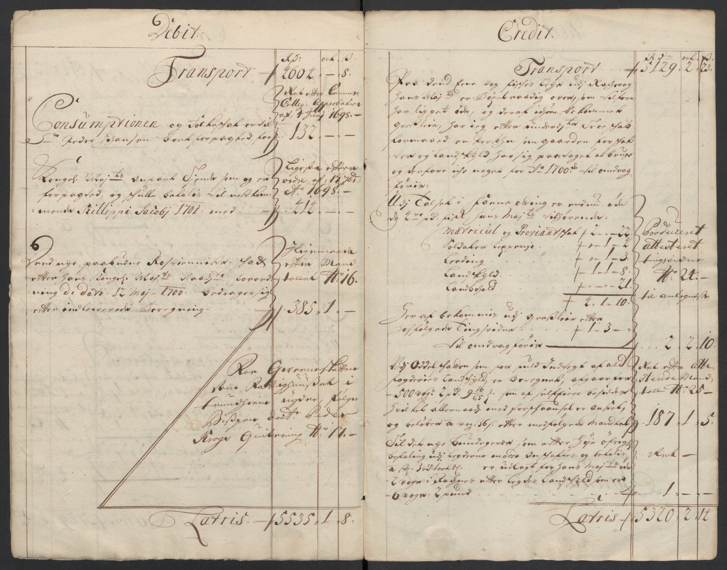 Rentekammeret inntil 1814, Reviderte regnskaper, Fogderegnskap, AV/RA-EA-4092/R55/L3654: Fogderegnskap Romsdal, 1699-1700, p. 210