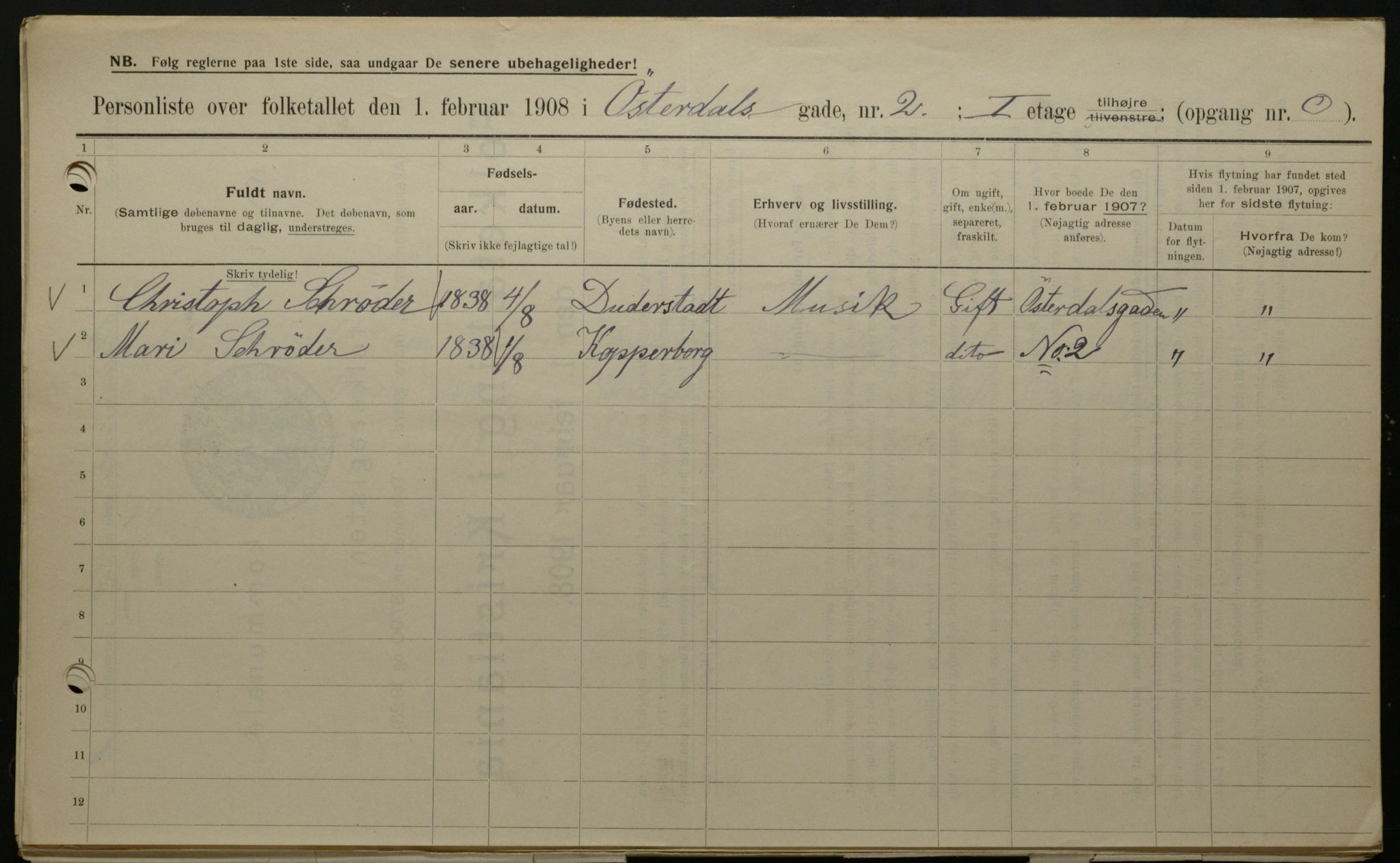 OBA, Municipal Census 1908 for Kristiania, 1908, p. 115758