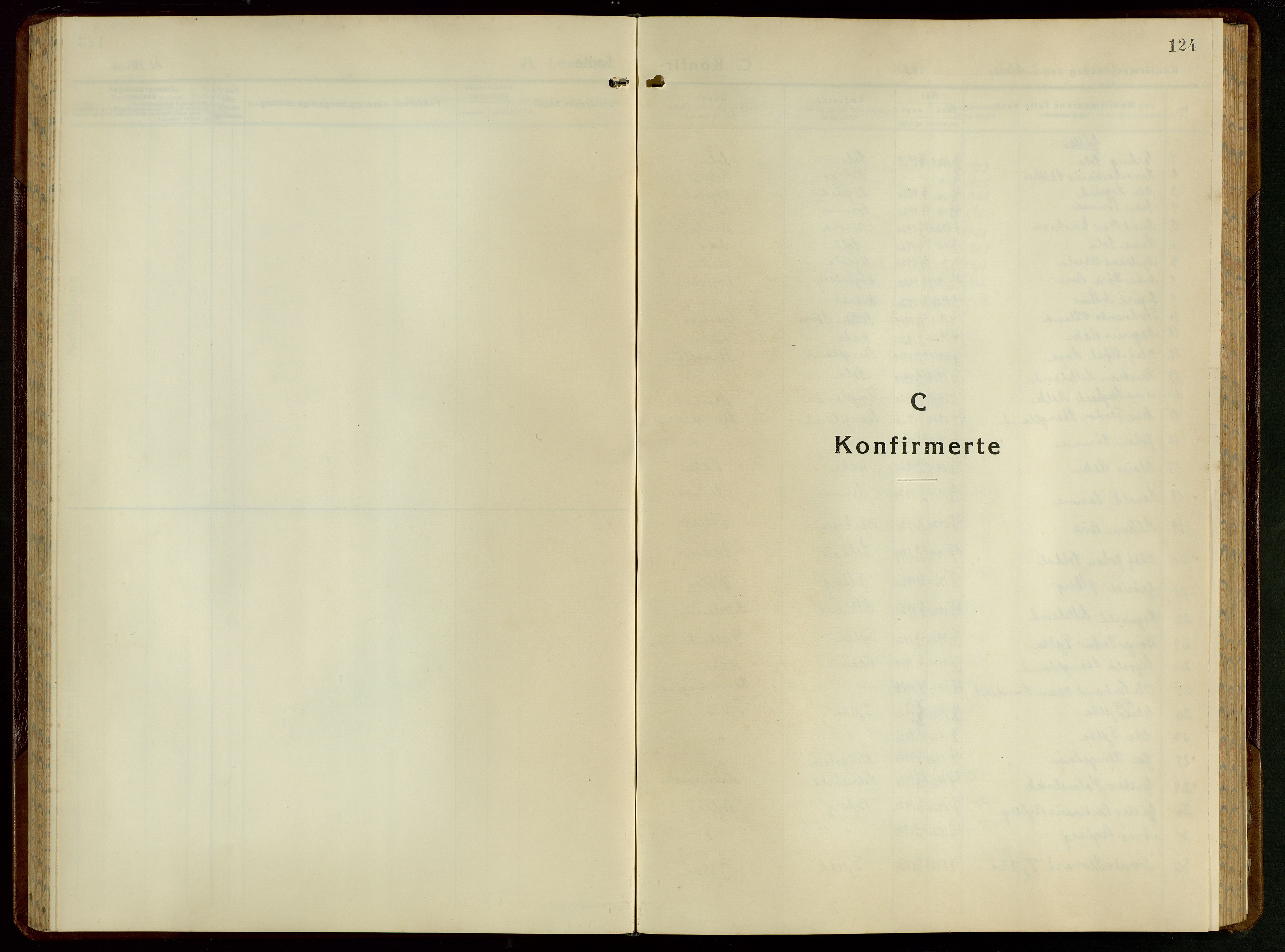 Håland sokneprestkontor, SAST/A-101802/001/30BB/L0005: Parish register (copy) no. B 5, 1934-1955, p. 124