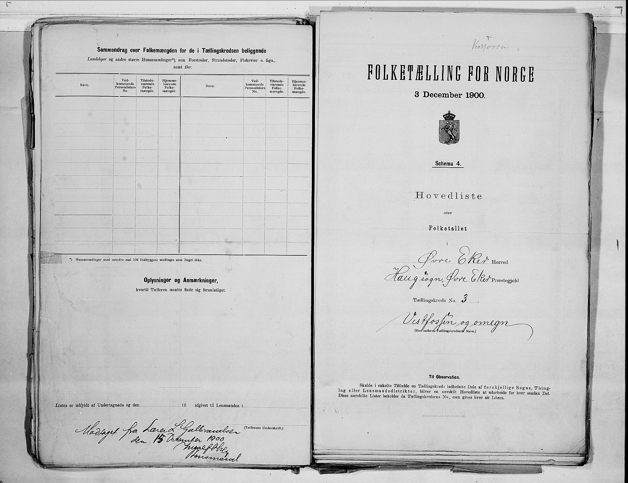 RA, 1900 census for Øvre Eiker, 1900, p. 24