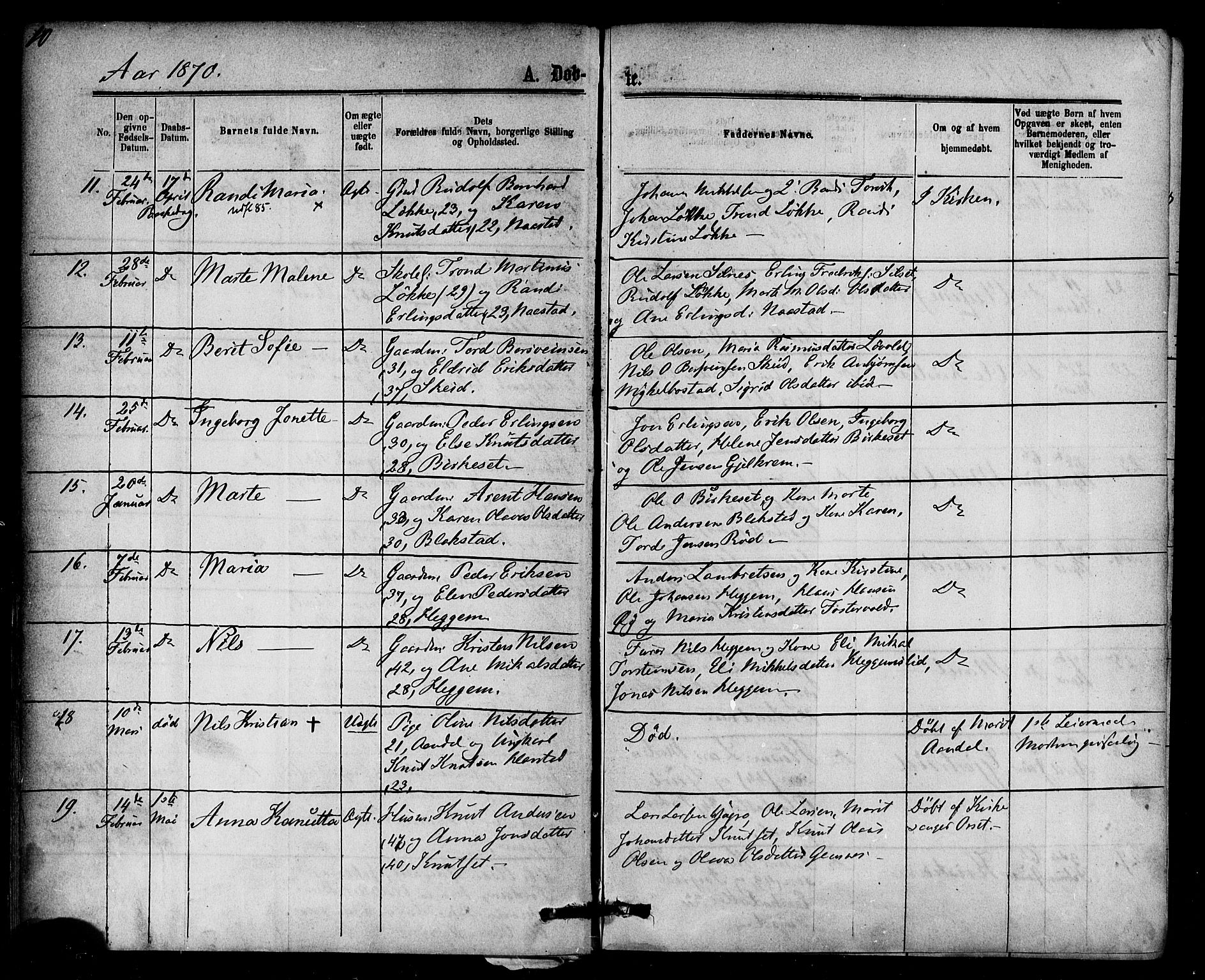 Ministerialprotokoller, klokkerbøker og fødselsregistre - Møre og Romsdal, AV/SAT-A-1454/584/L0966: Parish register (official) no. 584A06, 1869-1878, p. 10