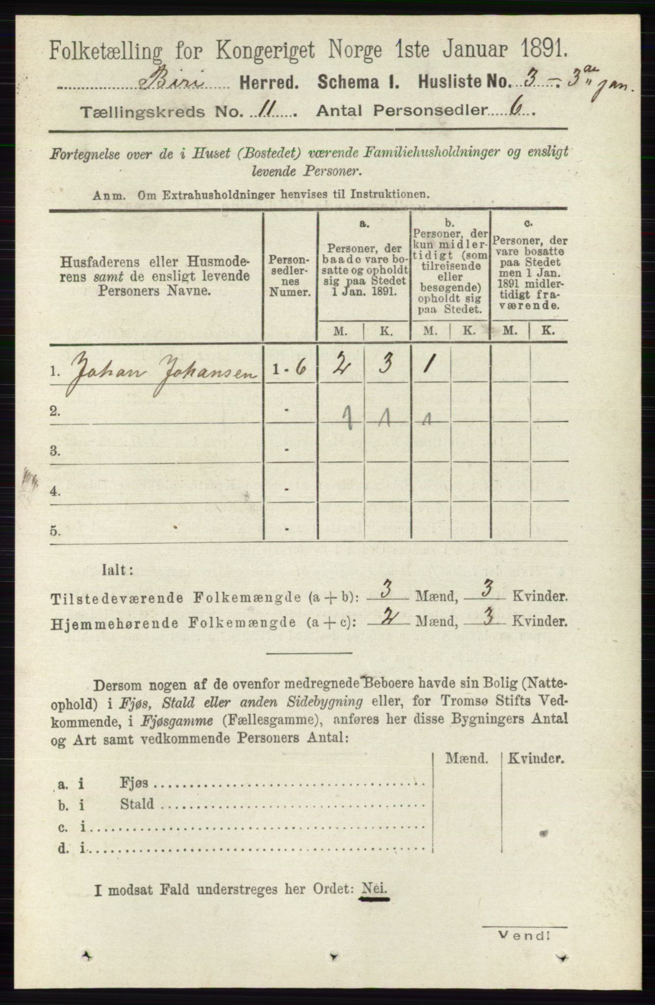 RA, 1891 census for 0525 Biri, 1891, p. 4295