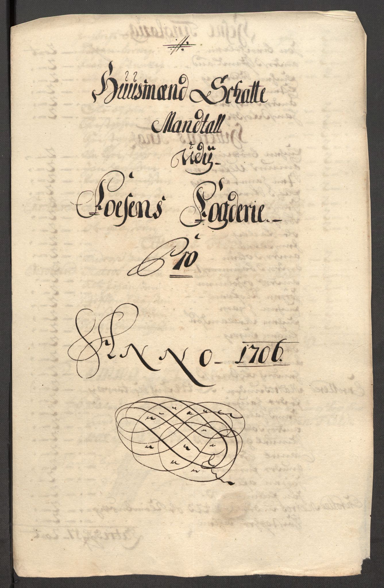 Rentekammeret inntil 1814, Reviderte regnskaper, Fogderegnskap, RA/EA-4092/R57/L3857: Fogderegnskap Fosen, 1706-1707, p. 89