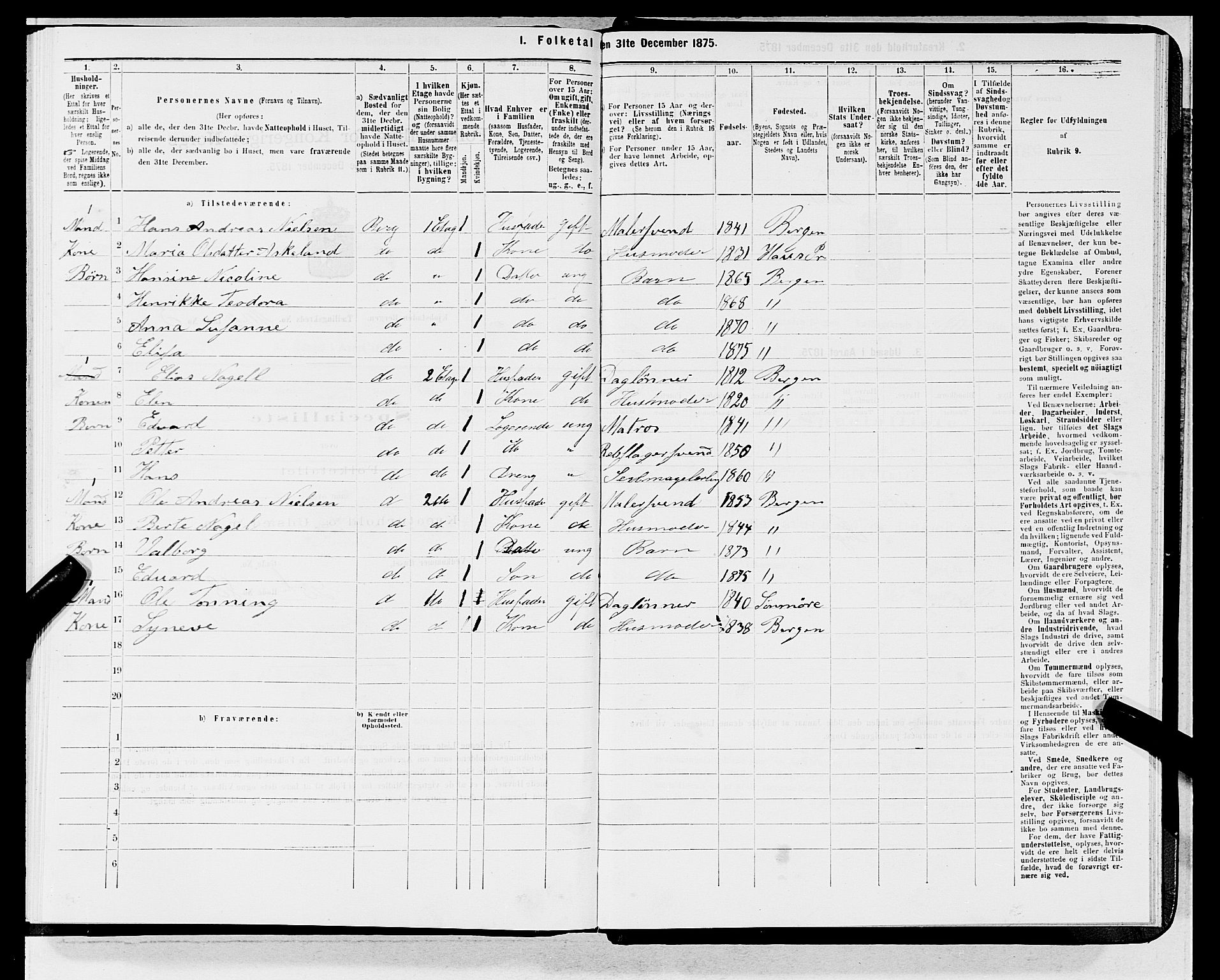 SAB, 1875 census for 1301 Bergen, 1875, p. 5404