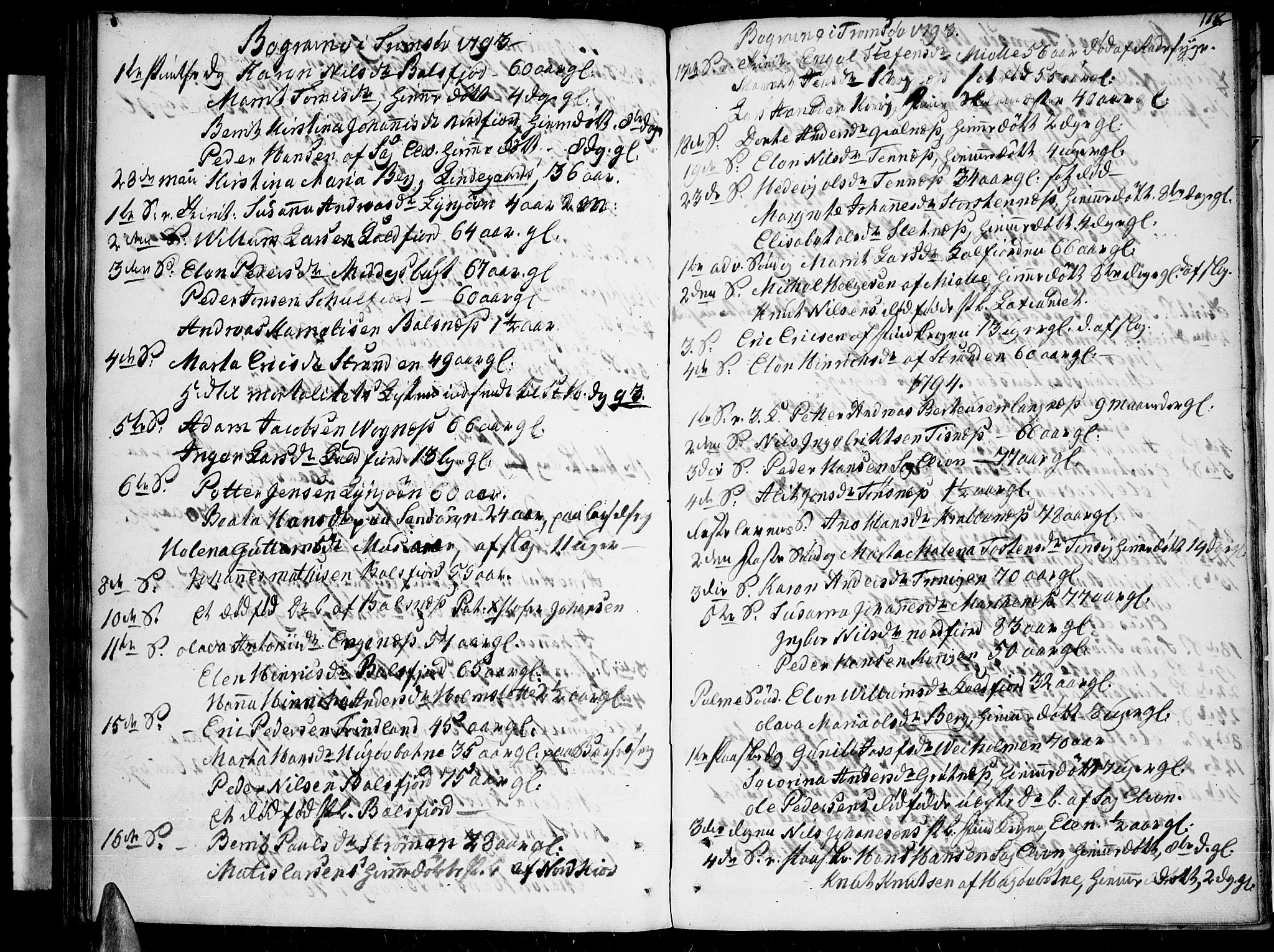 Tromsø sokneprestkontor/stiftsprosti/domprosti, SATØ/S-1343/G/Ga/L0003kirke: Parish register (official) no. 3, 1779-1796, p. 168