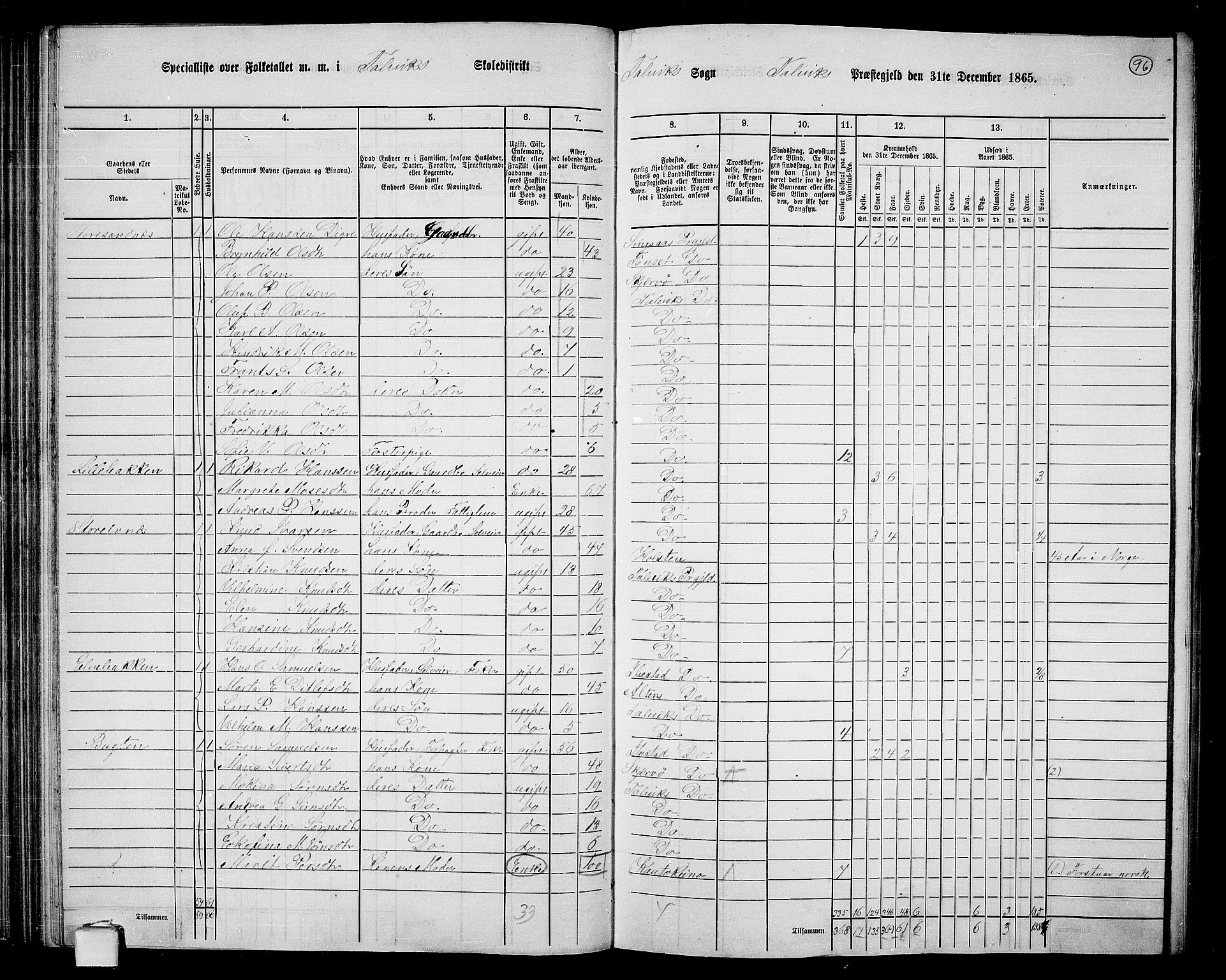 RA, 1865 census for Talvik, 1865, p. 17