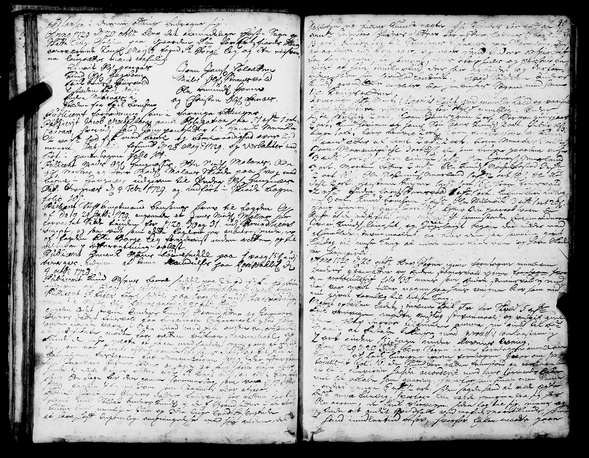 Romsdal sorenskriveri, SAT/A-4149/1/1/1A/L0010: Tingbok, 1728-1732, p. 40