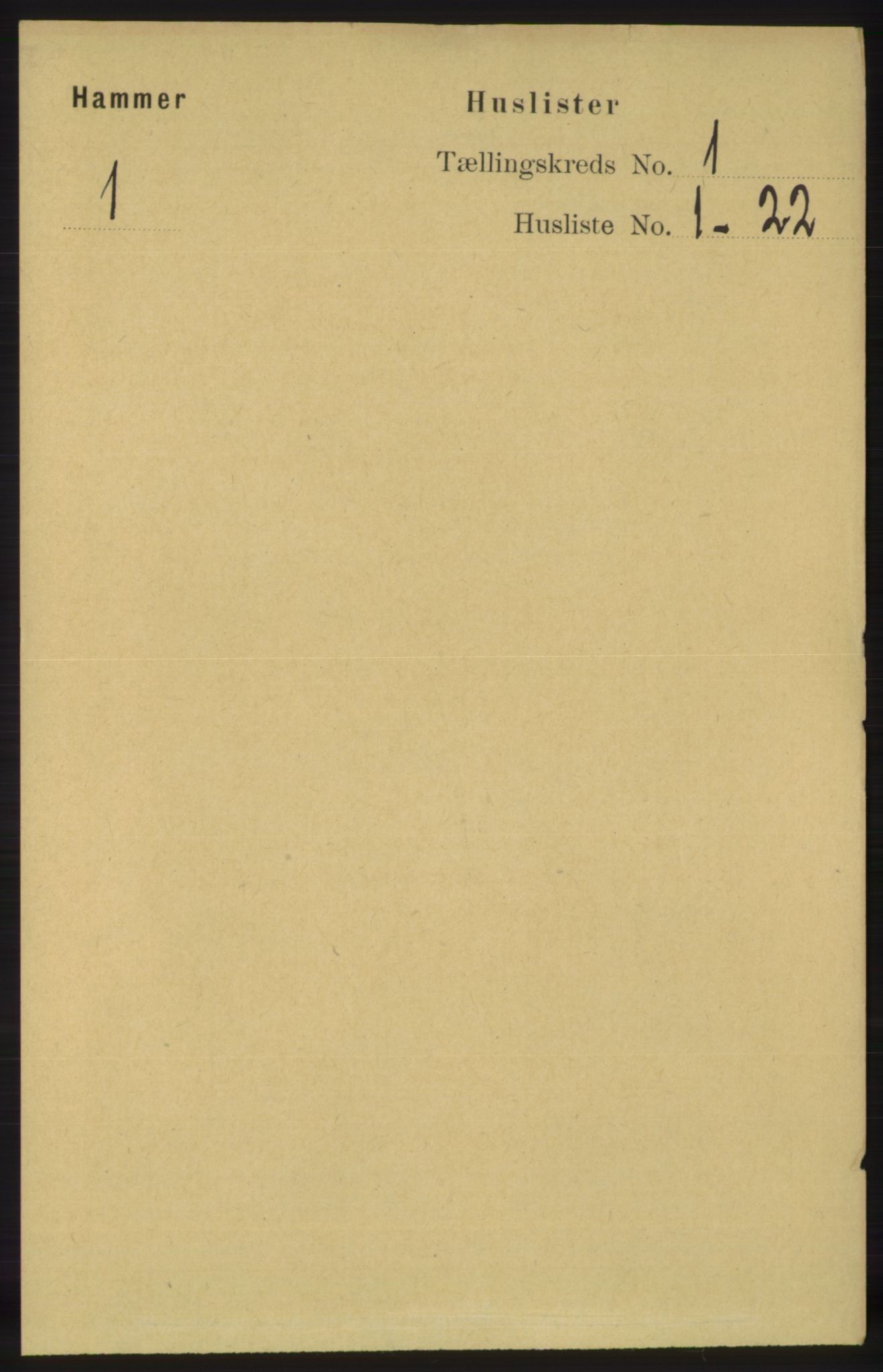 RA, 1891 census for 1254 Hamre, 1891, p. 40