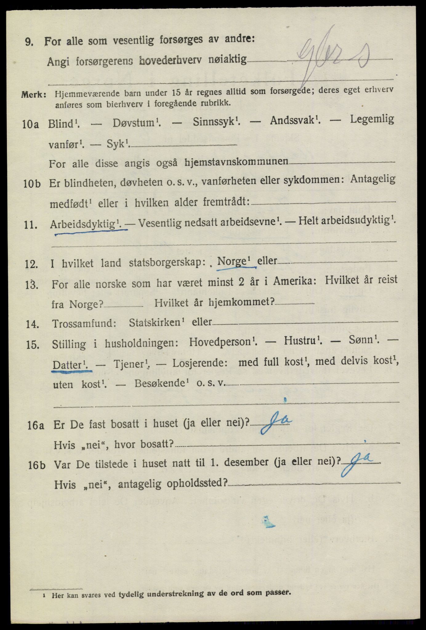 SAKO, 1920 census for Heddal, 1920, p. 7161