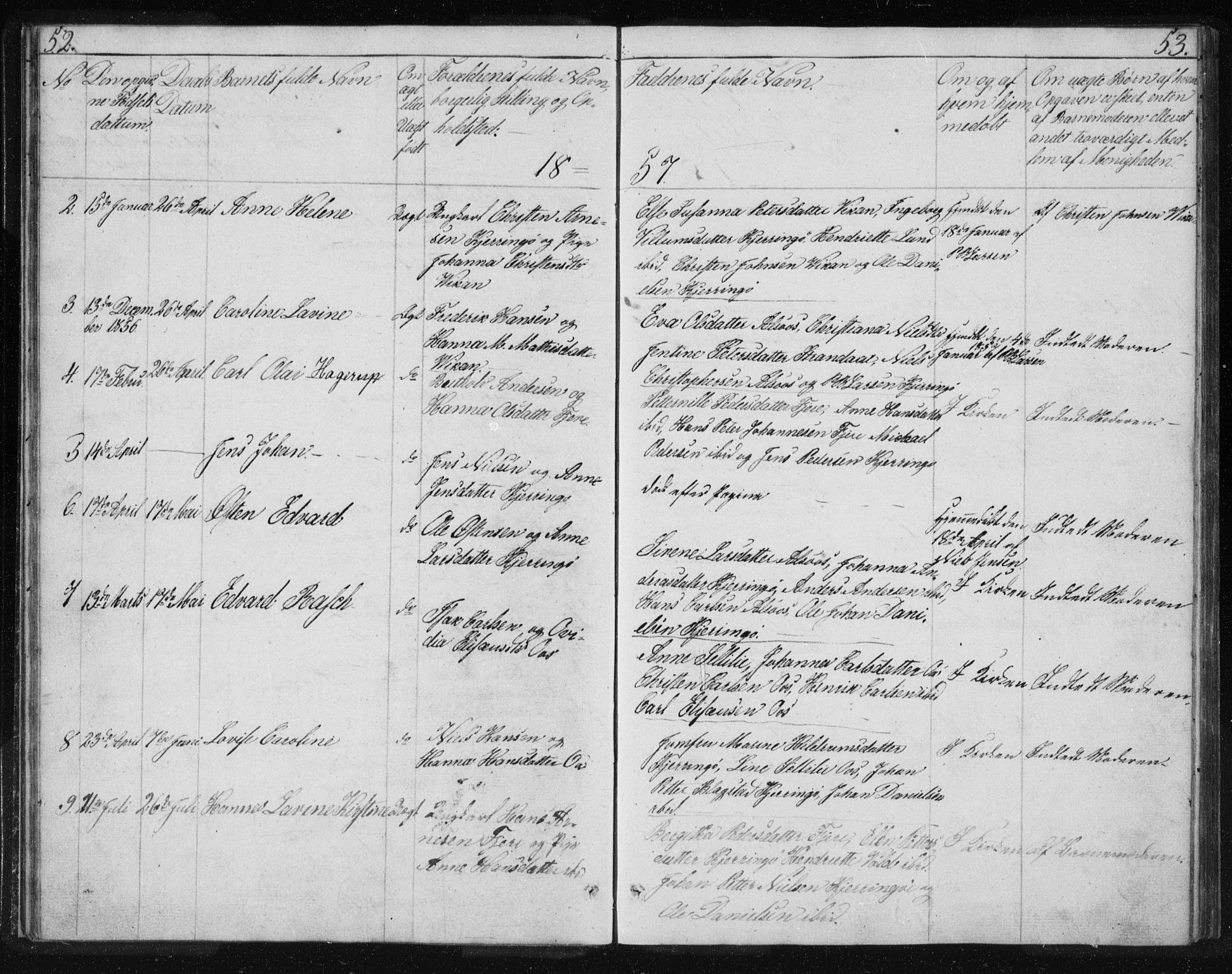 Ministerialprotokoller, klokkerbøker og fødselsregistre - Nordland, SAT/A-1459/803/L0074: Parish register (copy) no. 803C01, 1845-1866, p. 52-53