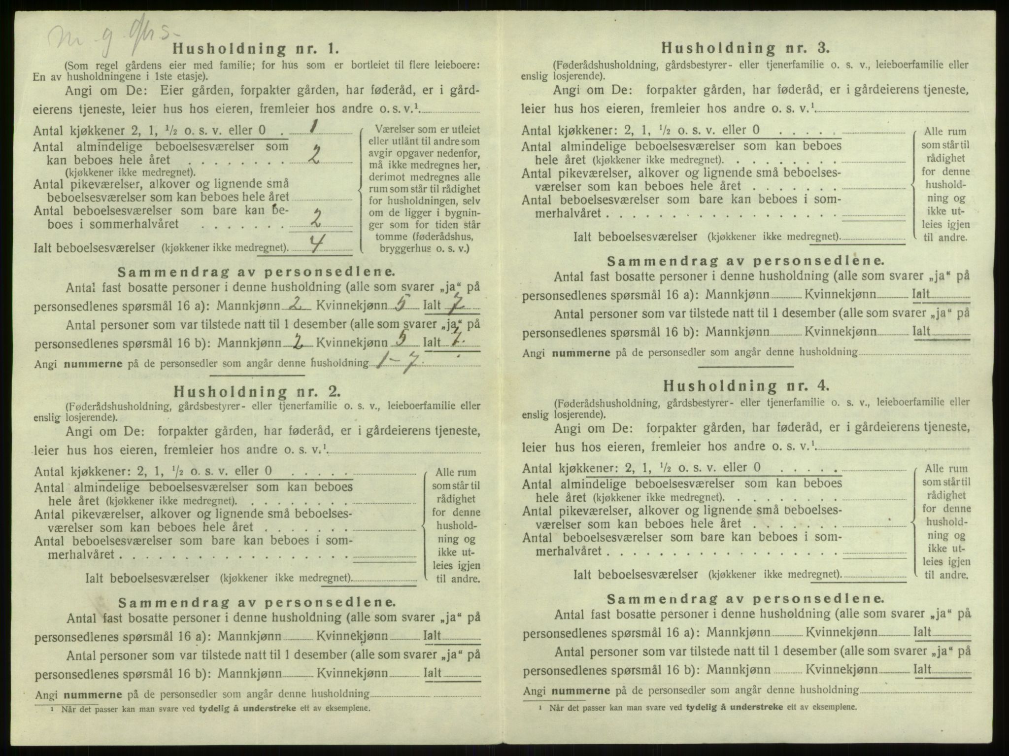 SAB, 1920 census for Manger, 1920, p. 764