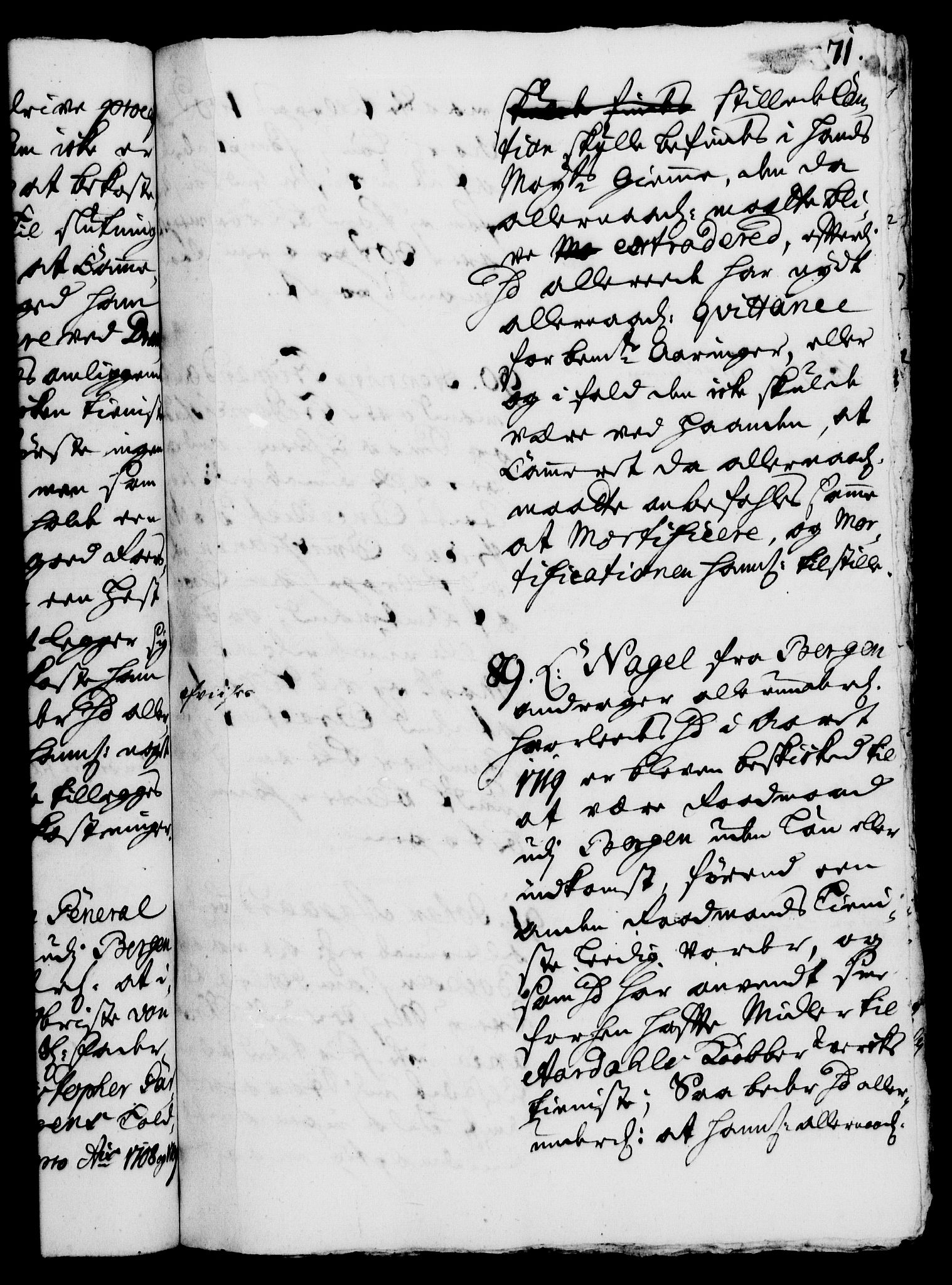 Rentekammeret, Kammerkanselliet, RA/EA-3111/G/Gh/Gha/L0005: Norsk ekstraktmemorialprotokoll (merket RK 53.50), 1721-1723, p. 71