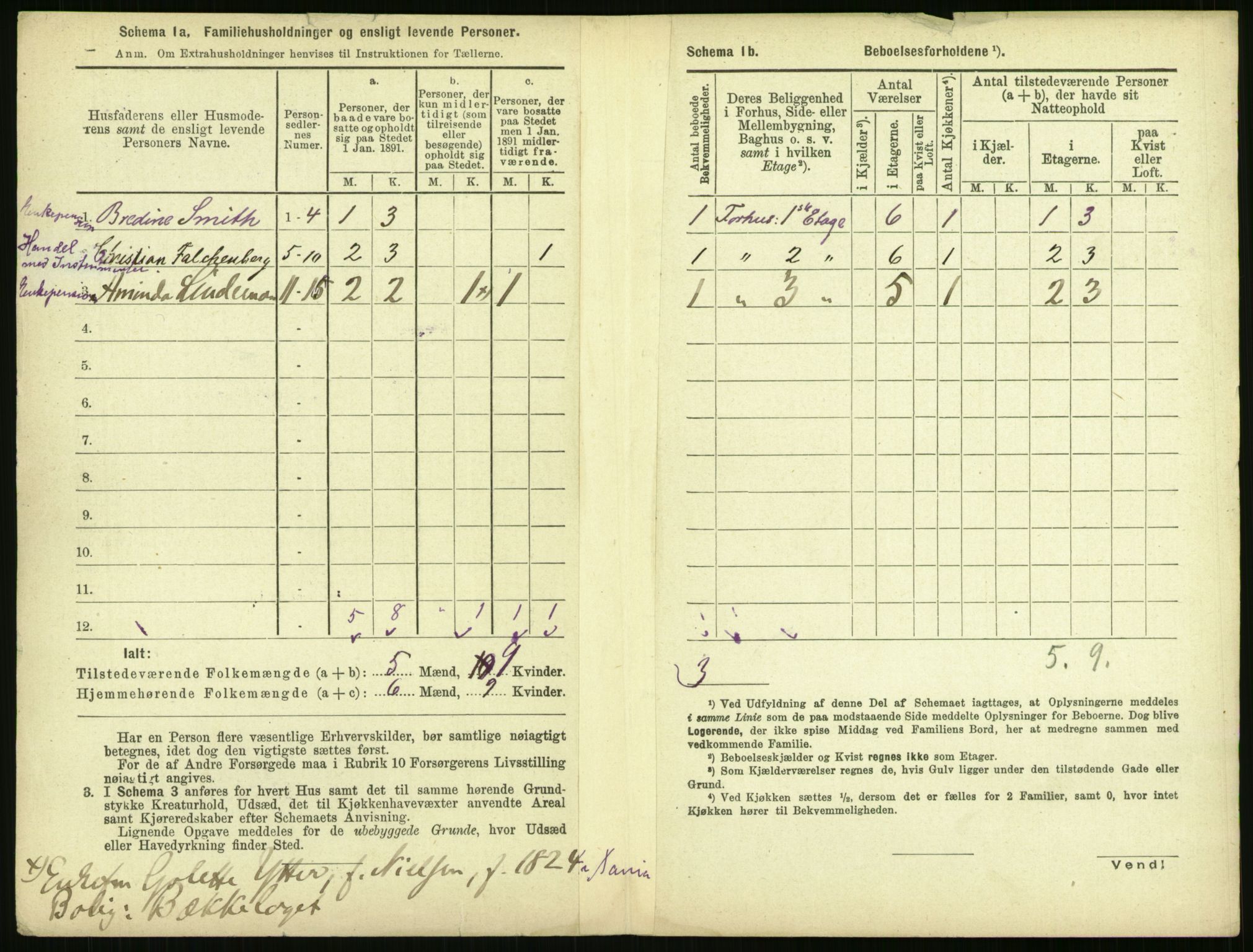 RA, 1891 census for 0301 Kristiania, 1891, p. 28510