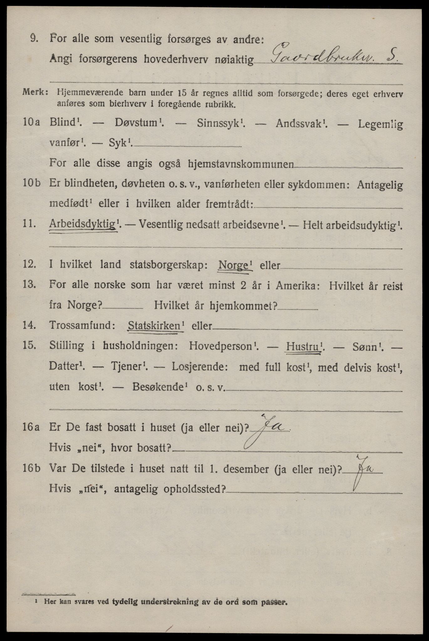 SAKO, 1920 census for Lårdal, 1920, p. 3318