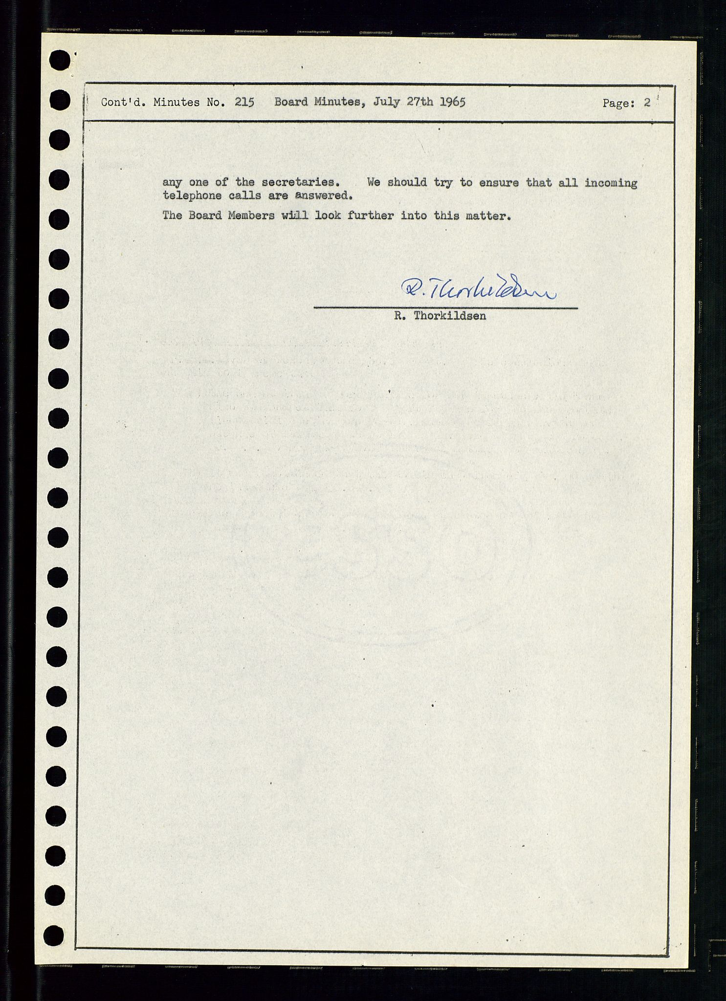 Pa 0982 - Esso Norge A/S, AV/SAST-A-100448/A/Aa/L0002/0001: Den administrerende direksjon Board minutes (styrereferater) / Den administrerende direksjon Board minutes (styrereferater), 1965, p. 80